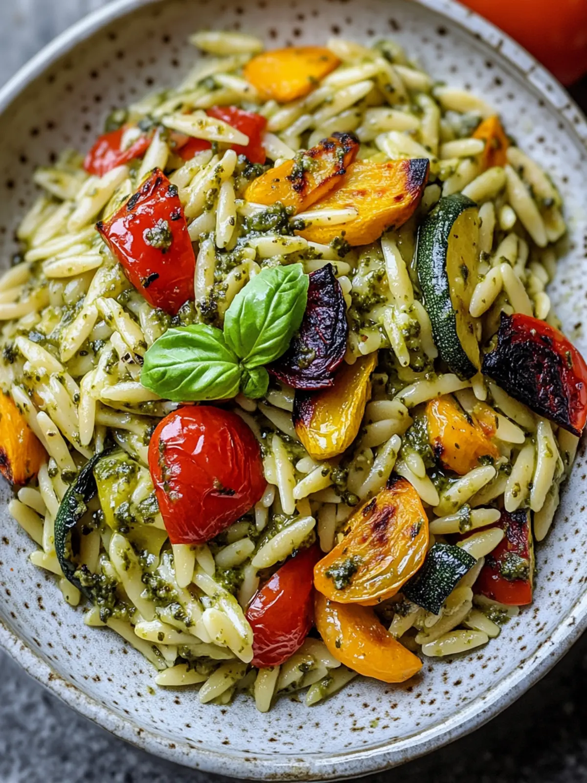Creamy Pesto Orzo with Roasted Veg: A Quick Comfort Delight 3 Creamy Pesto Orzo with Roasted Veg