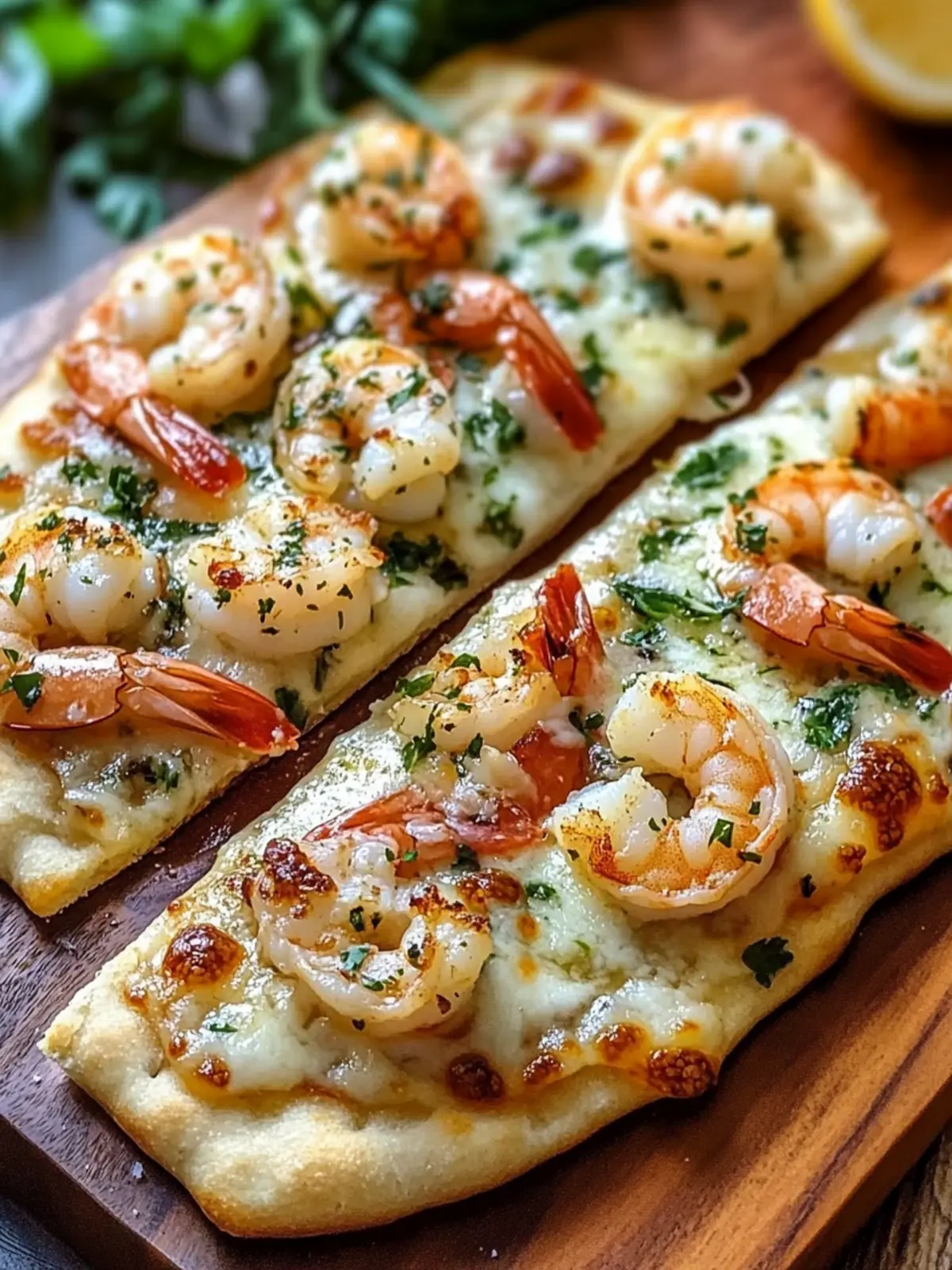 Savory Shrimp Flatbread Pizza: Quick, Easy, and Delicious 3 Shrimp Flatbread Pizza
