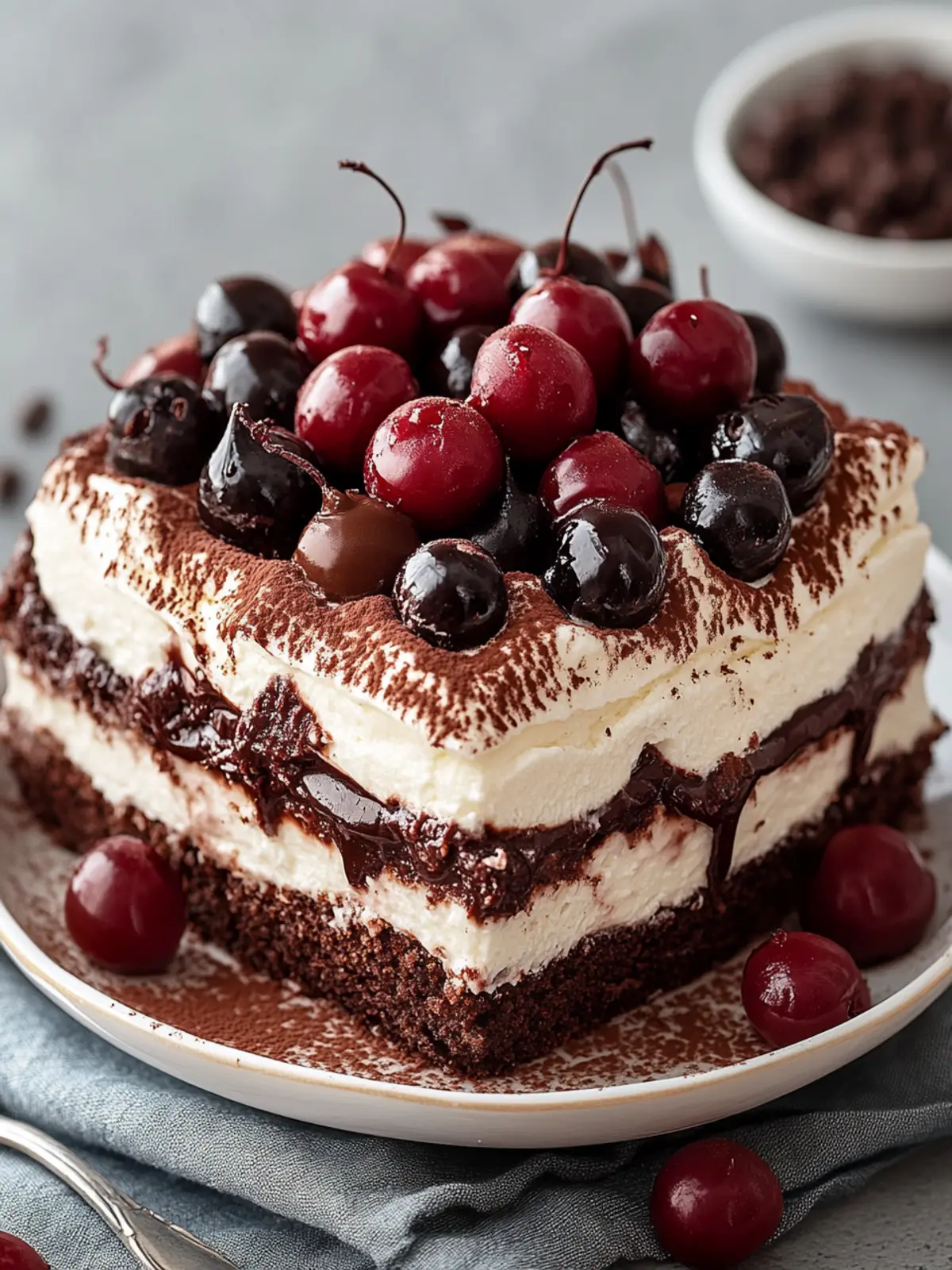 Indulge in Black Forest Tiramisu: A Choco-Cherry Delight 3 Black Forest Tiramisu