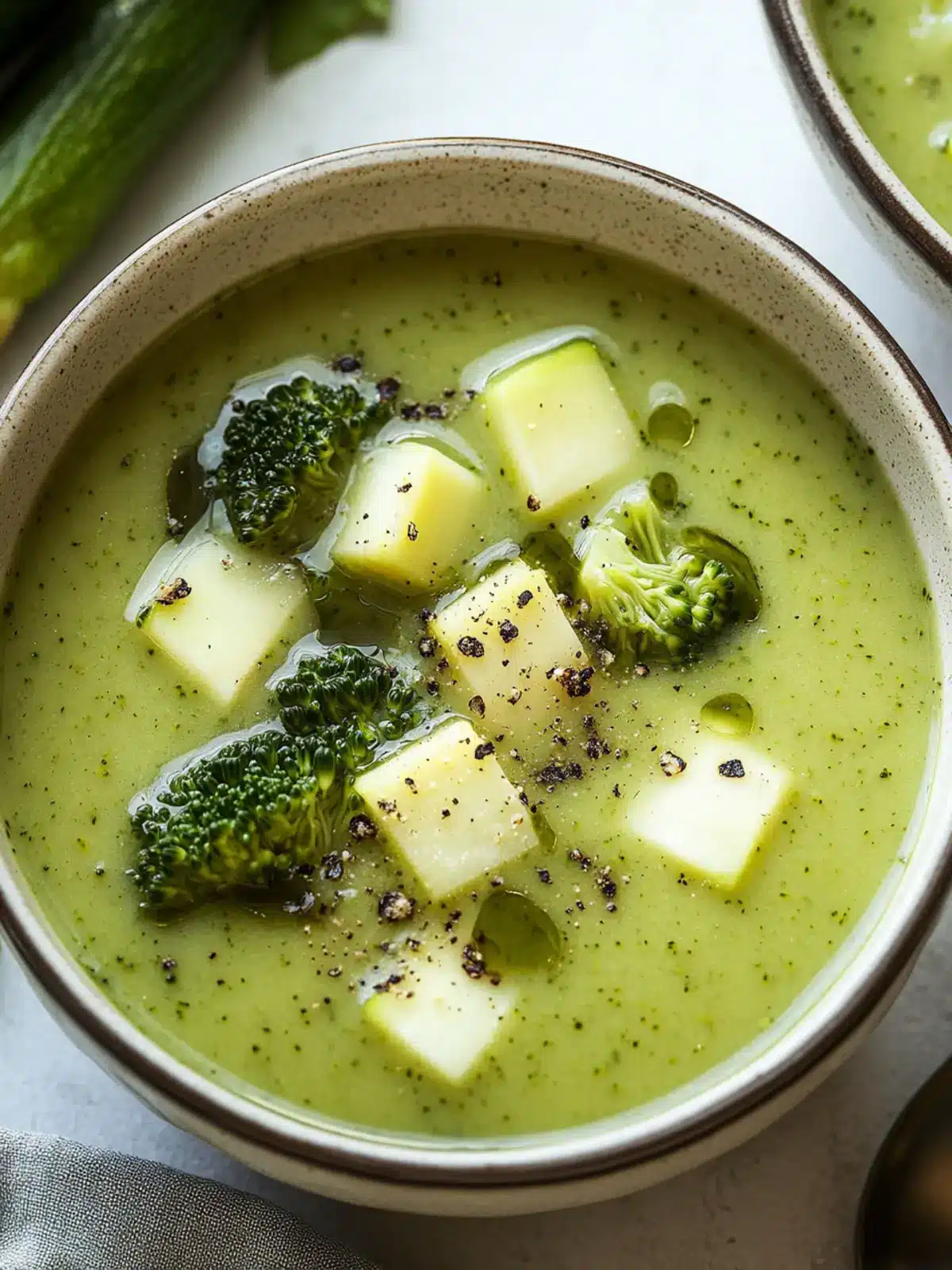 Warm Up with Creamy Zucchini, Broccoli, and Leek Soup Delight 2 Zucchini, Broccoli, and Leek Soup