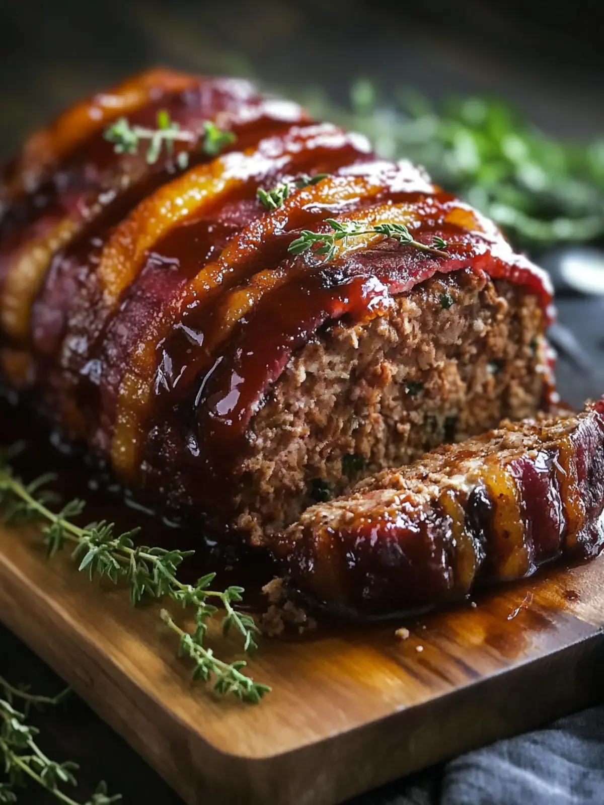 Savor Ultimate Whiskey BBQ Meatloaf with a Crispy Bacon Blanket 2 Whiskey BBQ Meatloaf with Bacon Blanket
