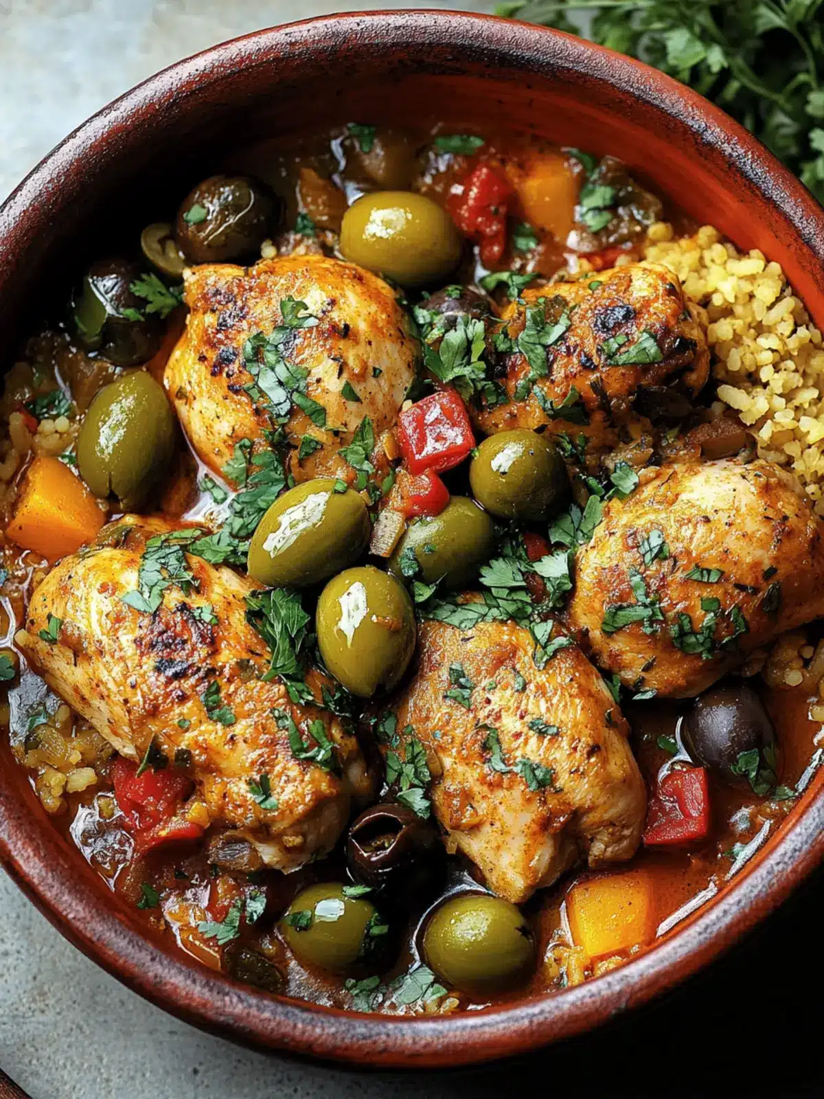 Savory Chicken Tagine with Olives for a Cozy Dinner Night 3 Chicken Tagine with Olives