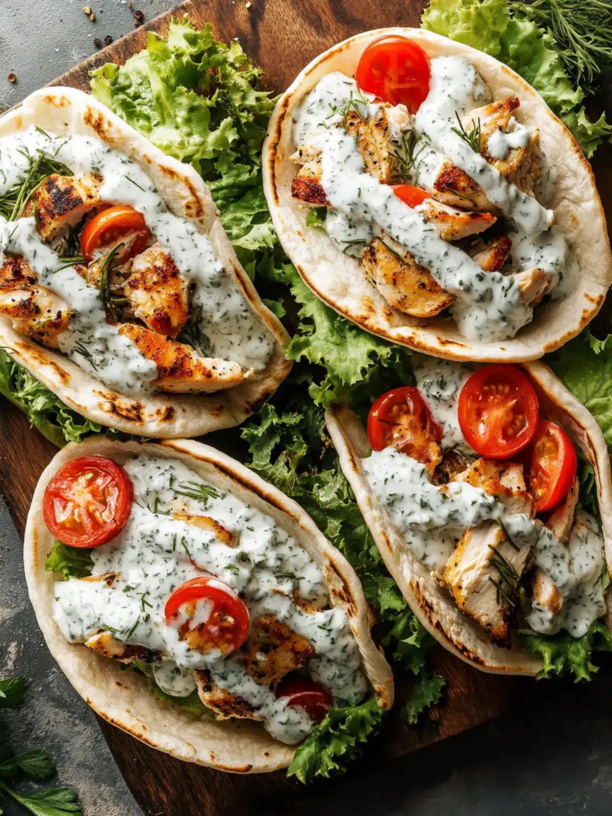 Delicious Sheet Pan Chicken Pitas with Herby Ranch Delight 3 Sheet Pan Chicken Pitas with Herby Ranch