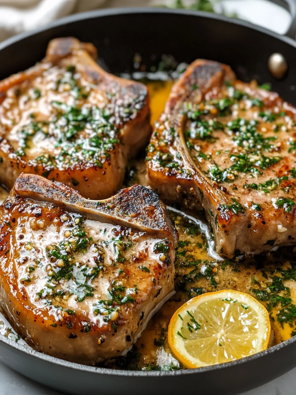 Savory Garlic Butter Pan Seared Pork Chops in 25 Minutes 2 Garlic Butter Pan Seared Pork Chops