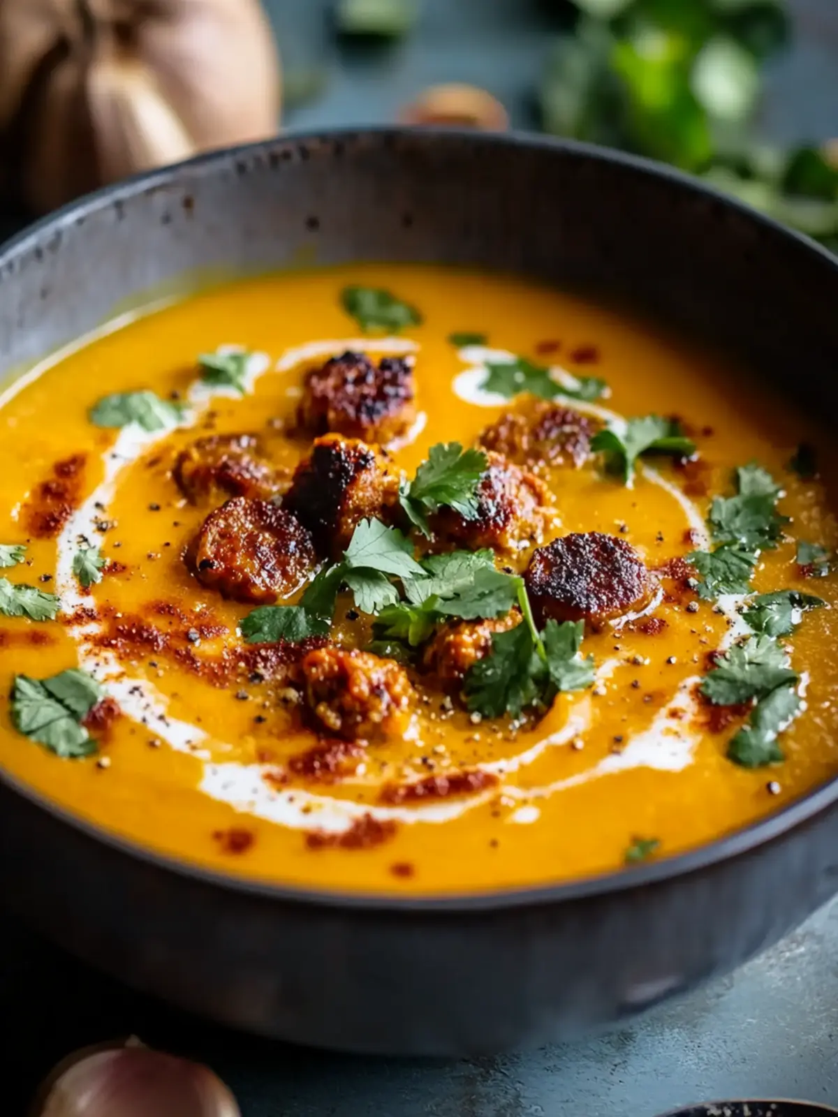 Spicy Chorizo Pumpkin Soup That Warms Your Soul 4 Spicy Chorizo Pumpkin Soup