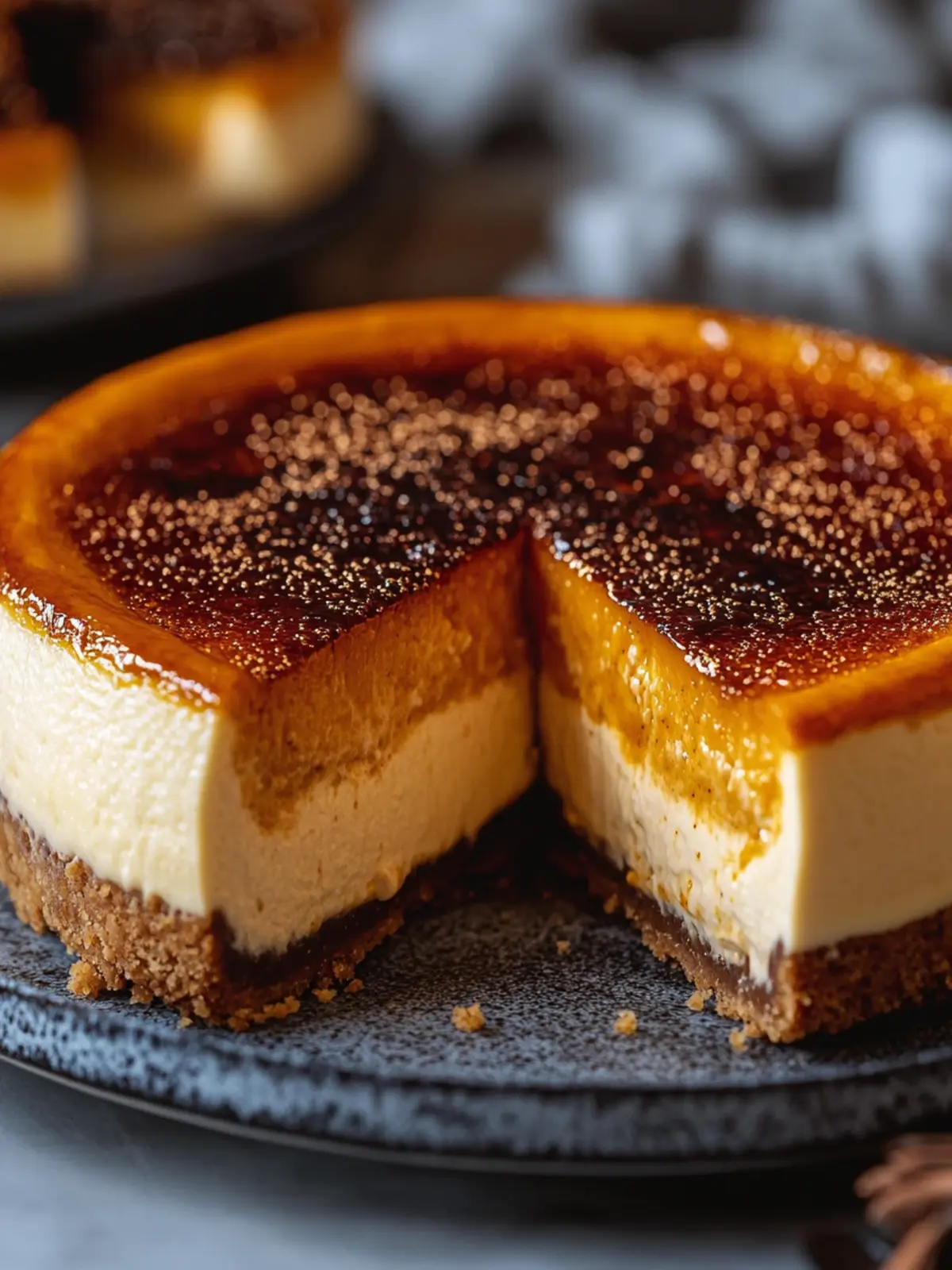 Crème Brûlée Pumpkin Cheesecake: Fall's Irresistible Delight 2 Crème Brûlée Pumpkin Cheesecake