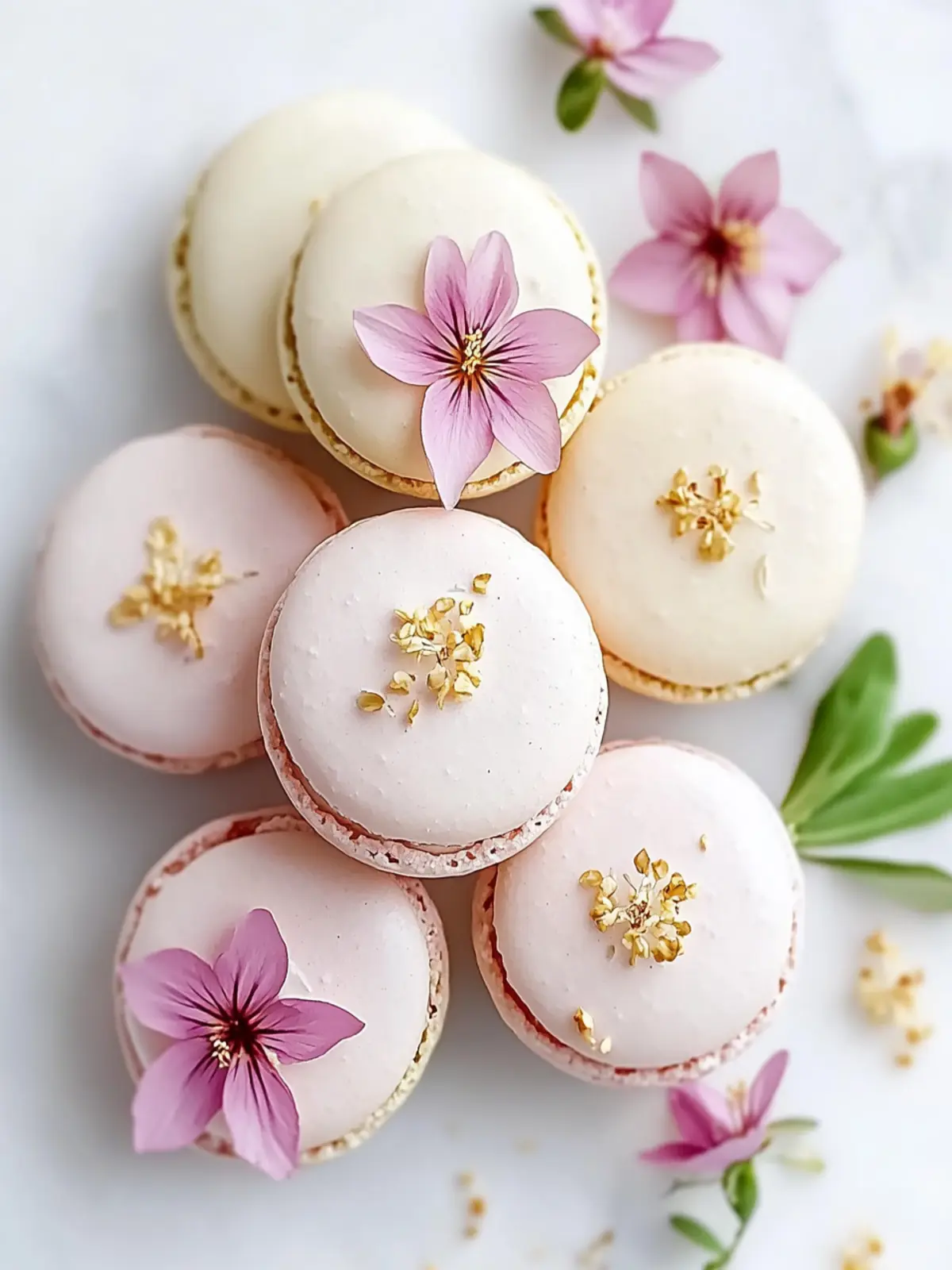 Flower Macarons: Whimsical Treats for Sweet Celebrations 4 Flower Macarons