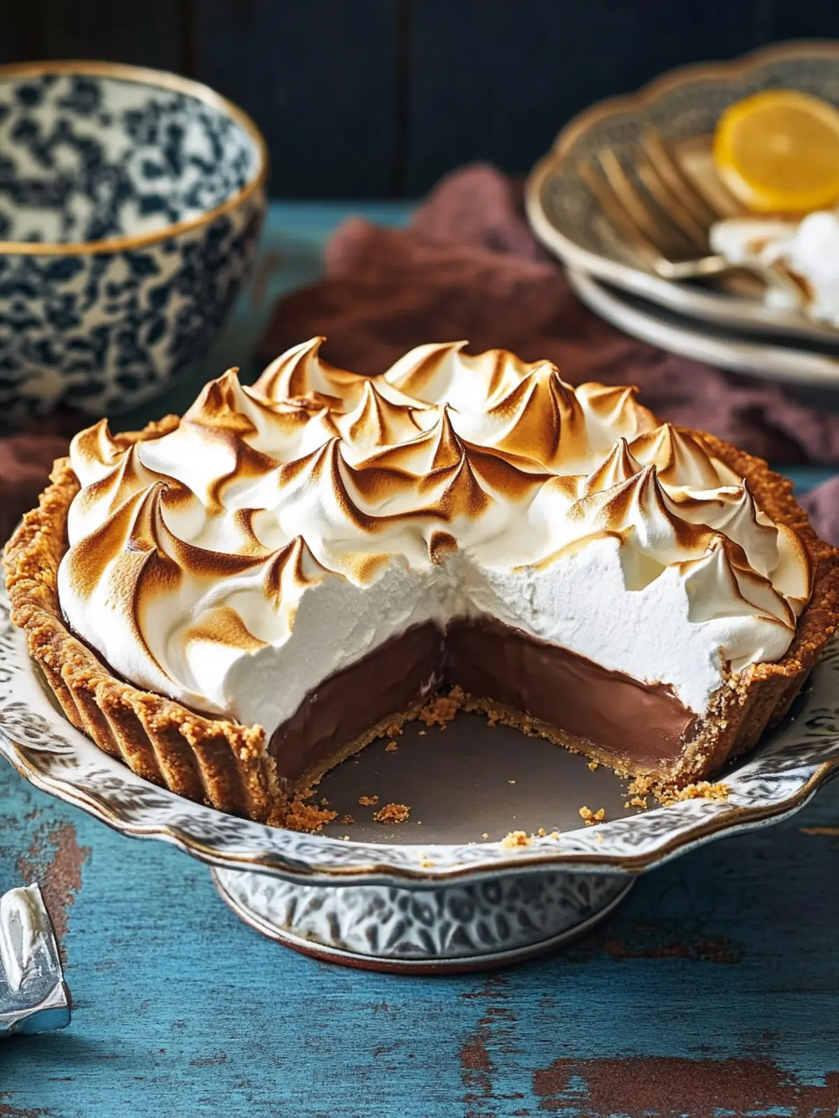 Delightful Chocolate Meringue Pie That Steals the Show 3 Chocolate Meringue Pie