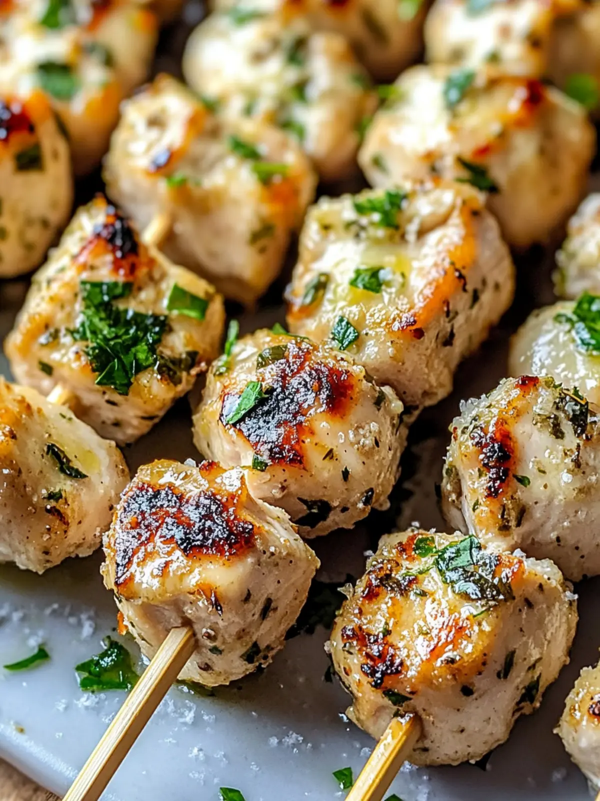 Garlic Parmesan Chicken Skewers for Delicious Weeknight Dinners 2 Garlic Parmesan Chicken Skewers