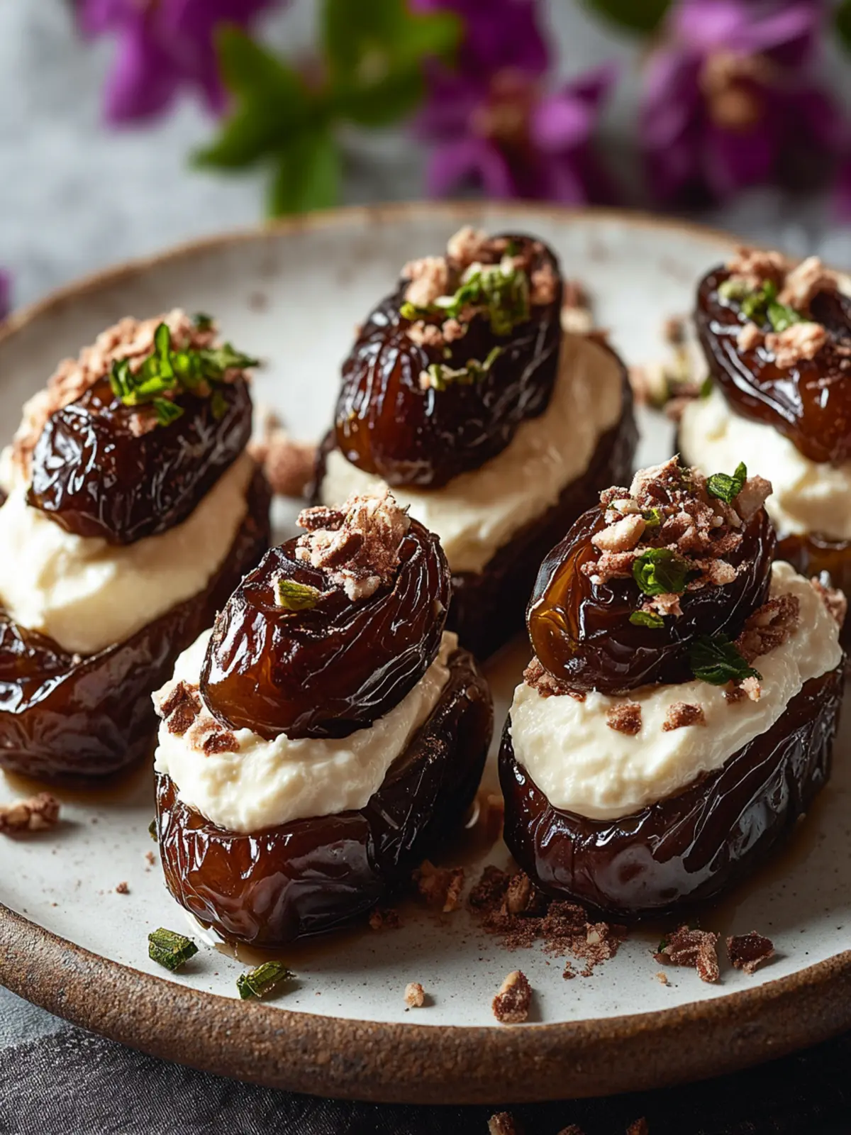 Delightful Vanilla Mascarpone Stuffed Dates in 10 Minutes 4 Vanilla Mascarpone Stuffed Dates