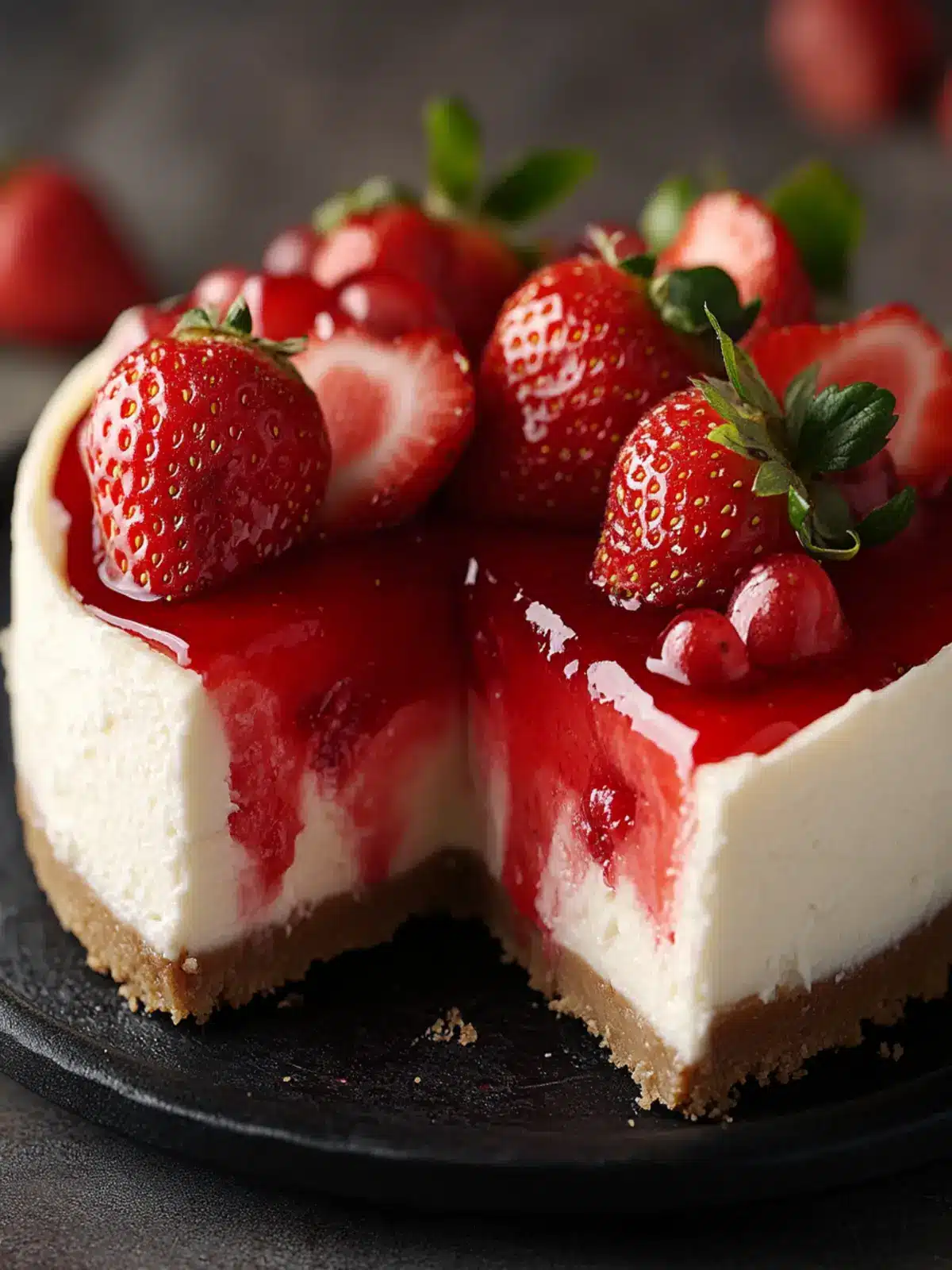 Irresistible Velvet Strawberry Cheesecake for Sweet Moments 3 Velvet Strawberry Cheesecake