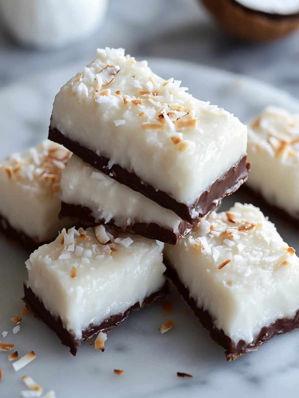 Decadent Coconut Bounty Bars: Quick No-Bake Delight 2 Coconut Bounty Bars