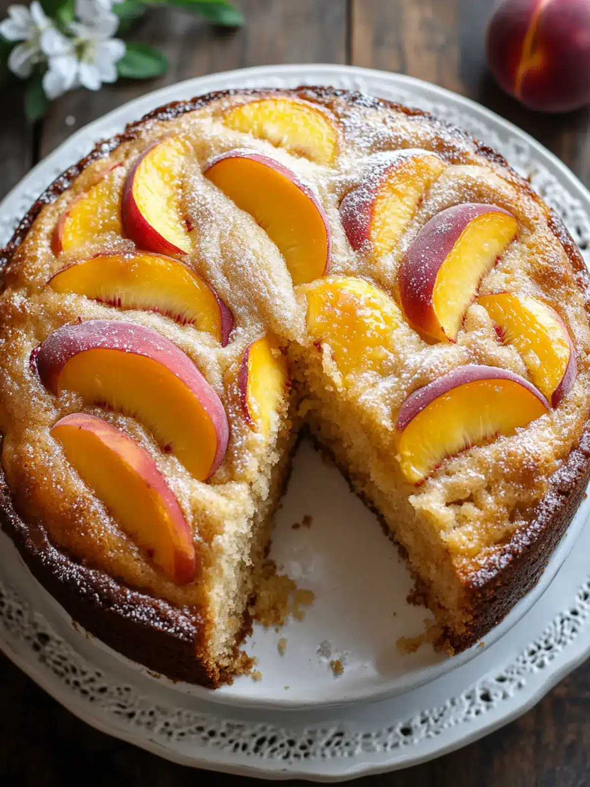 Brown Sugar Peach Cake: A Summer Delight You'll Love 4 Brown Sugar Peach Cake