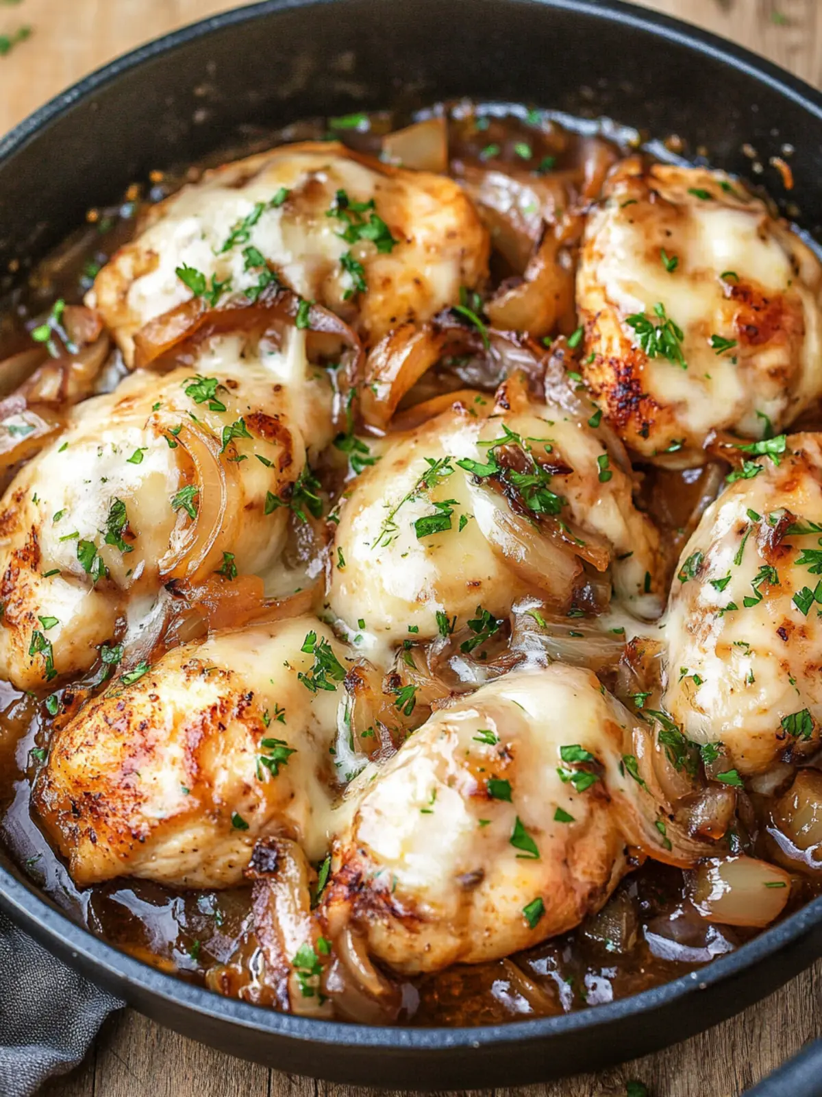 Comforting French Onion Chicken in Just One Pan 2 French Onion Chicken