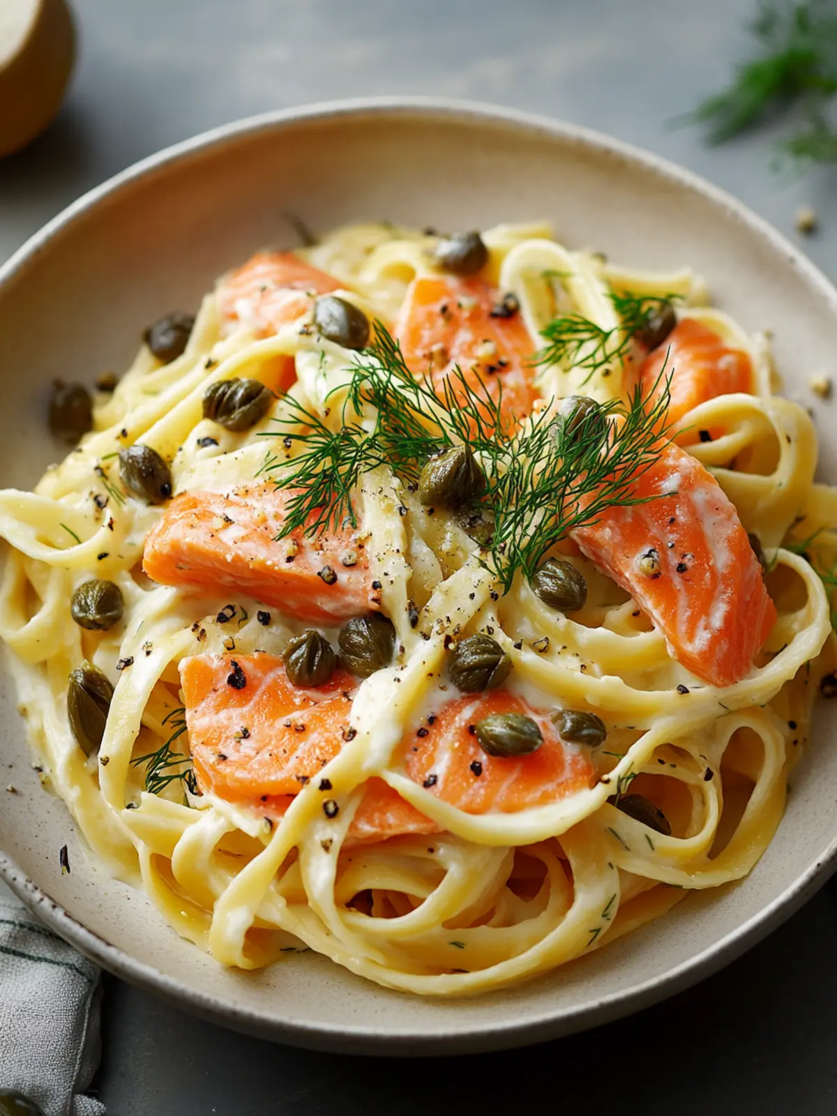 Smoked Salmon Pasta with Capers and Dill for Quick Weeknight Bliss 3 Smoked Salmon Pasta with Capers and Dill