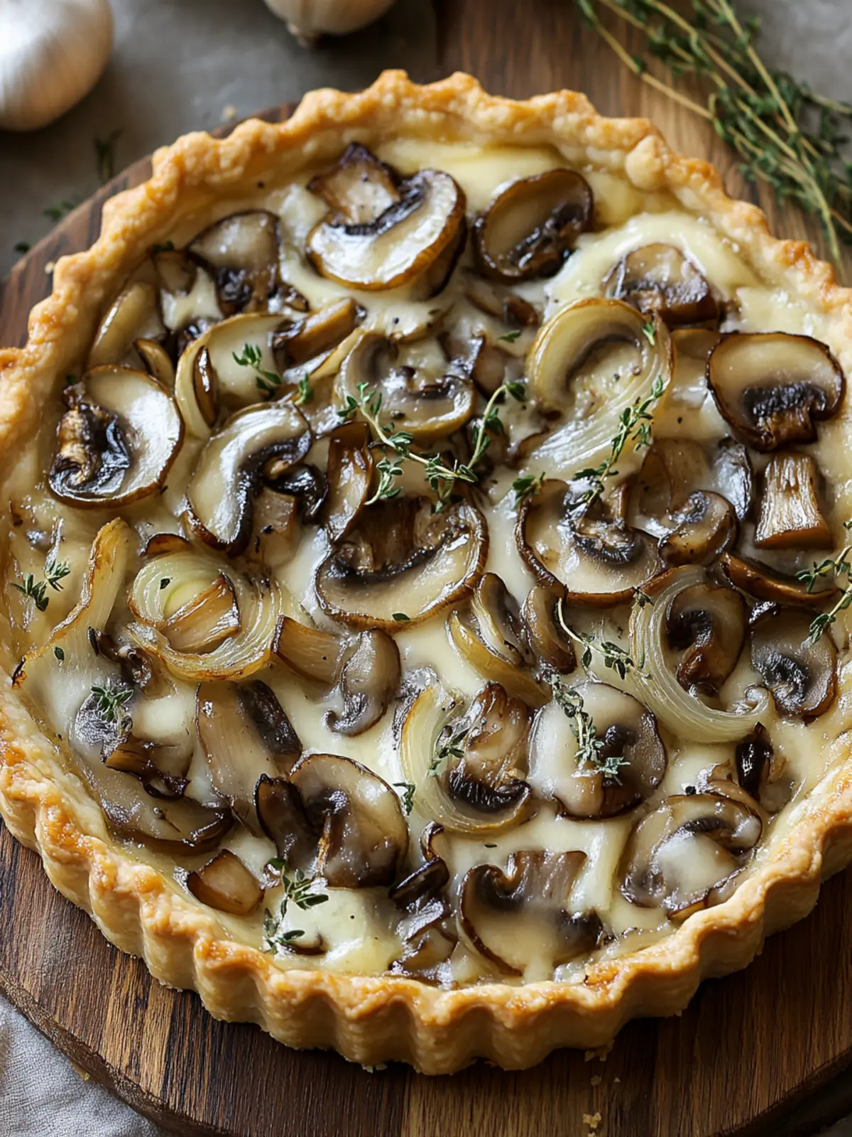 Savory Onion & Mushroom Tart: A Flaky Delight to Savor 4 Onion & Mushroom Tart