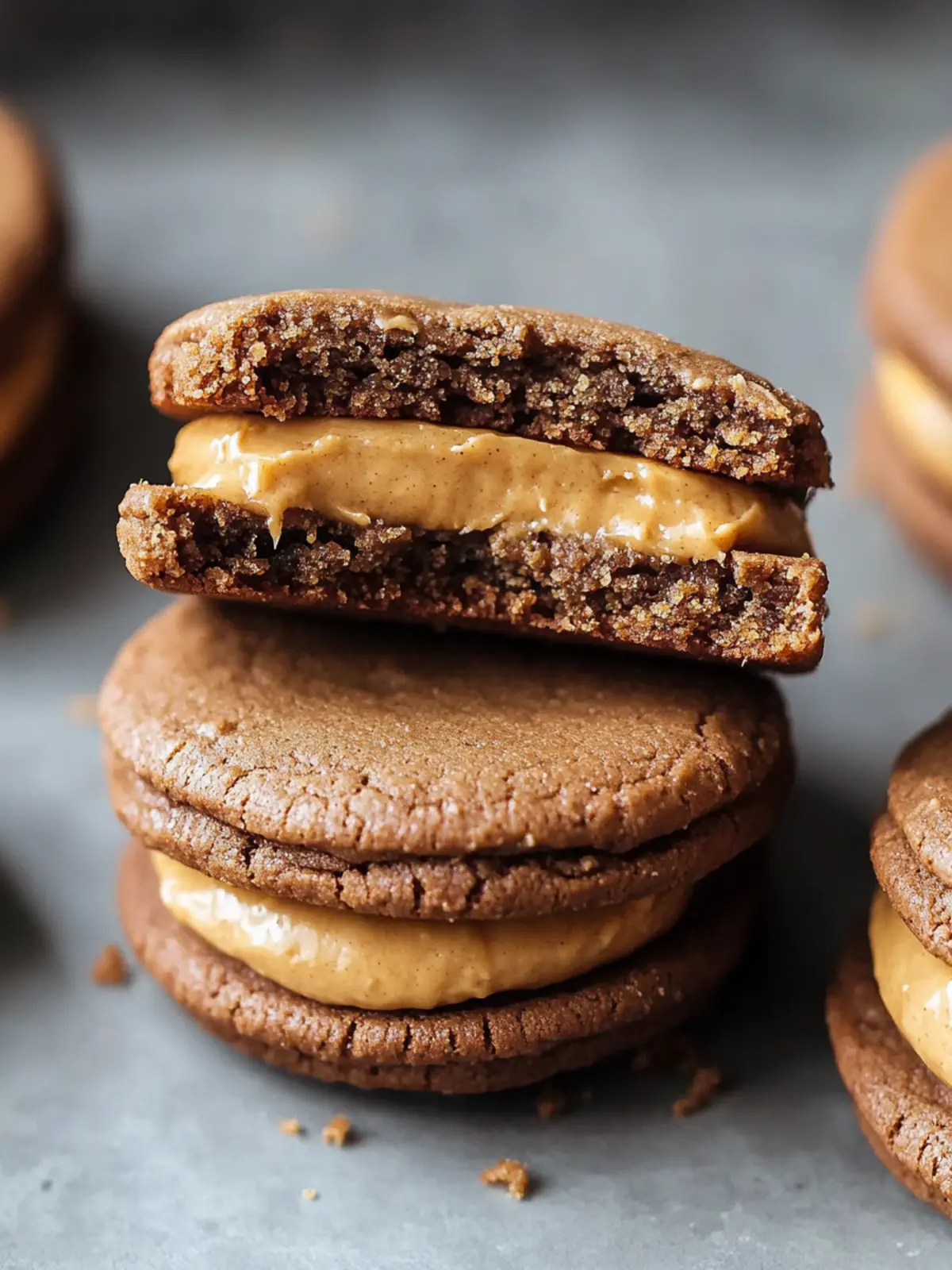 Delicious Vegan Peanut Butter Cookie Sandwiches That Satisfy 3 Vegan peanut butter cookie sandwich