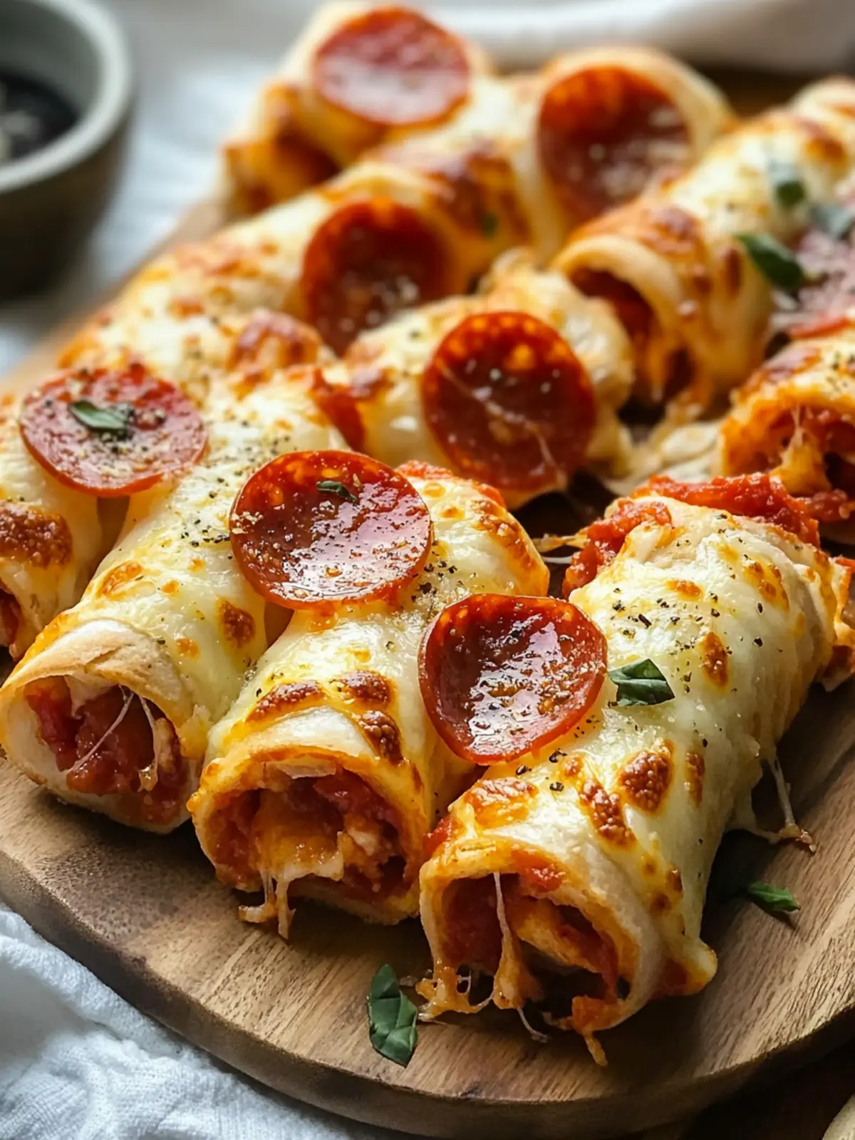 Cheesy Pepperoni Roll-Ups: Irresistible Pizza Bites to Share 2 Cheesy Pepperoni Roll-Ups
