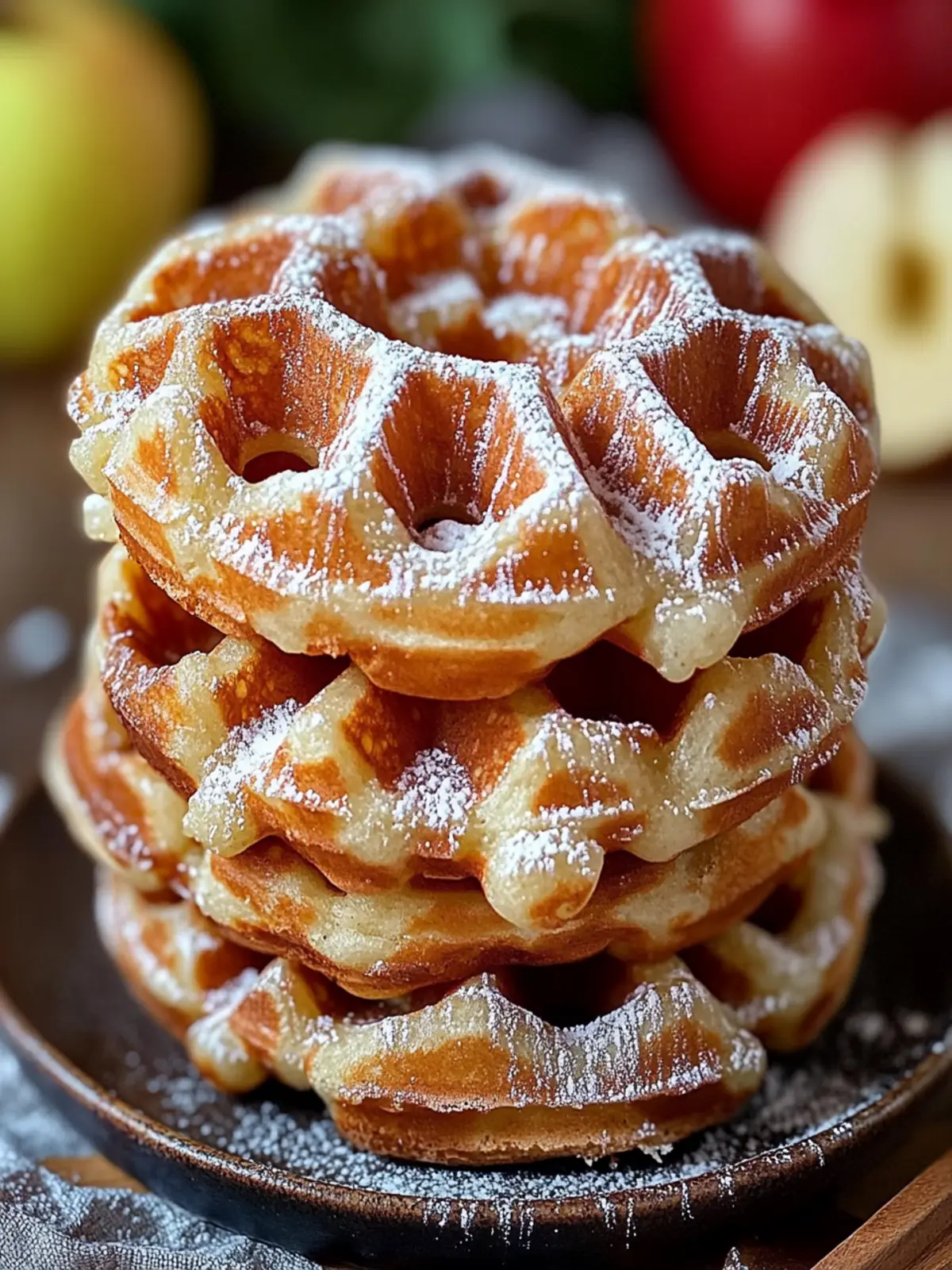 Irresistible Homemade Apple Fritter Waffle Donuts Recipe 4 Homemade Apple Fritter Waffle Donuts Recipe