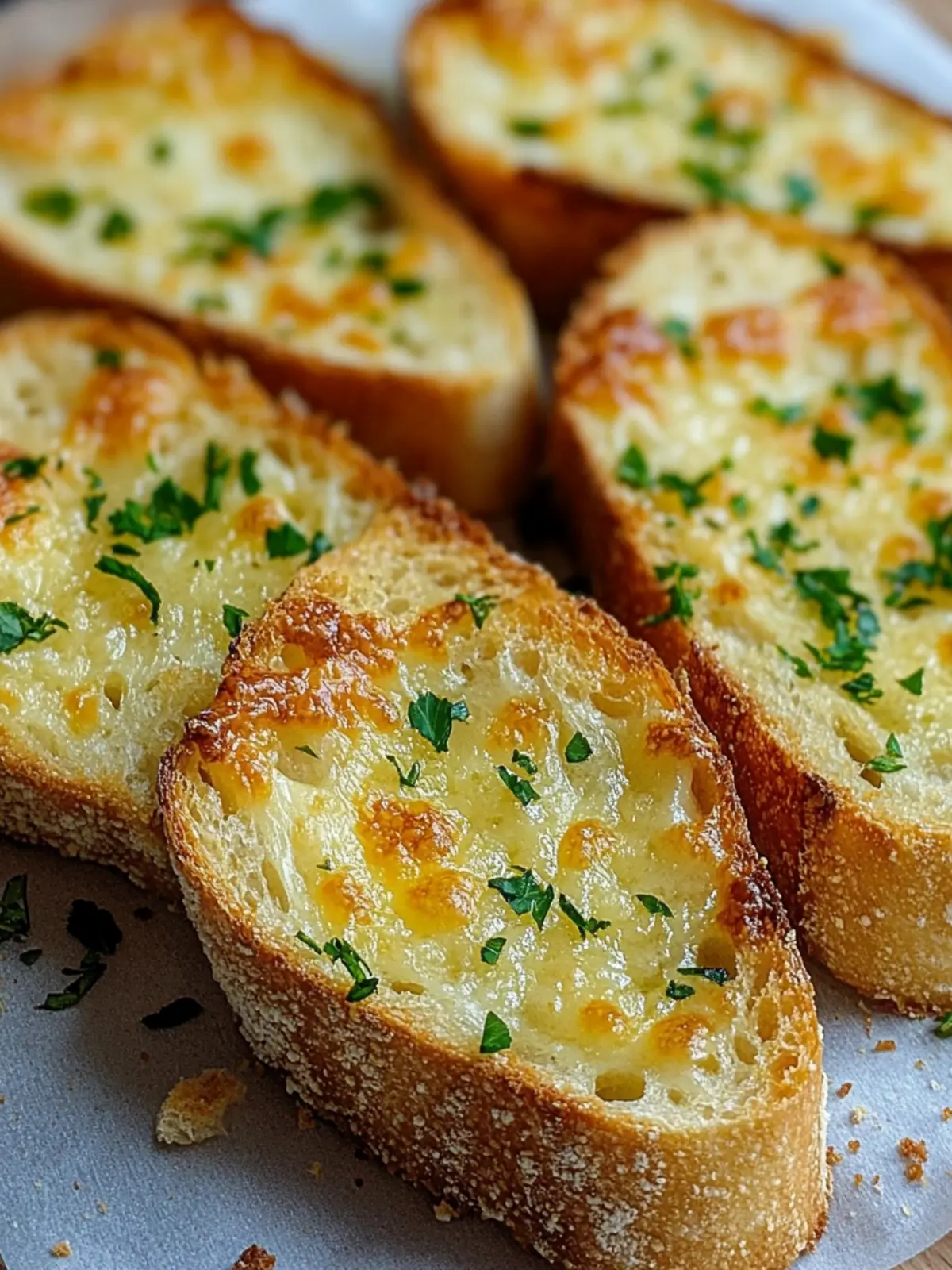 Irresistible Toasted Cheesy Garlic Bread Slices in Minutes 4 Toasted Cheesy Garlic Bread Slices
