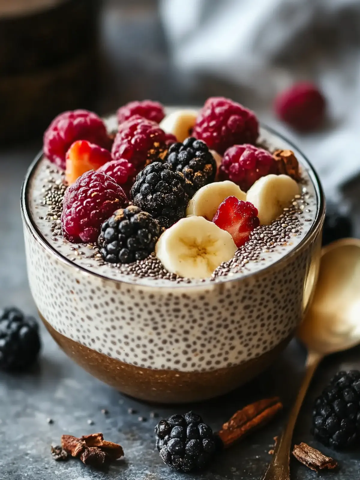 Decadent Vanilla Chia Pudding with Cinnamon Bliss 3 Vanilla Chia Pudding with Cinnamon