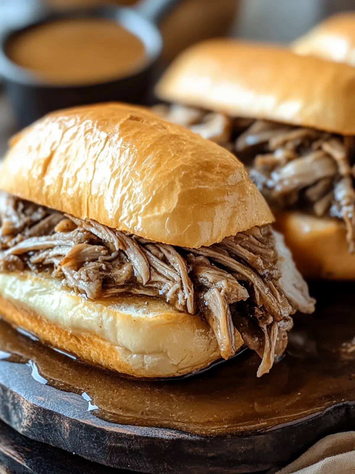 Savory Crockpot French Dip Sandwiches for Effortless Comfort 4 Crockpot French Dip Sandwiches