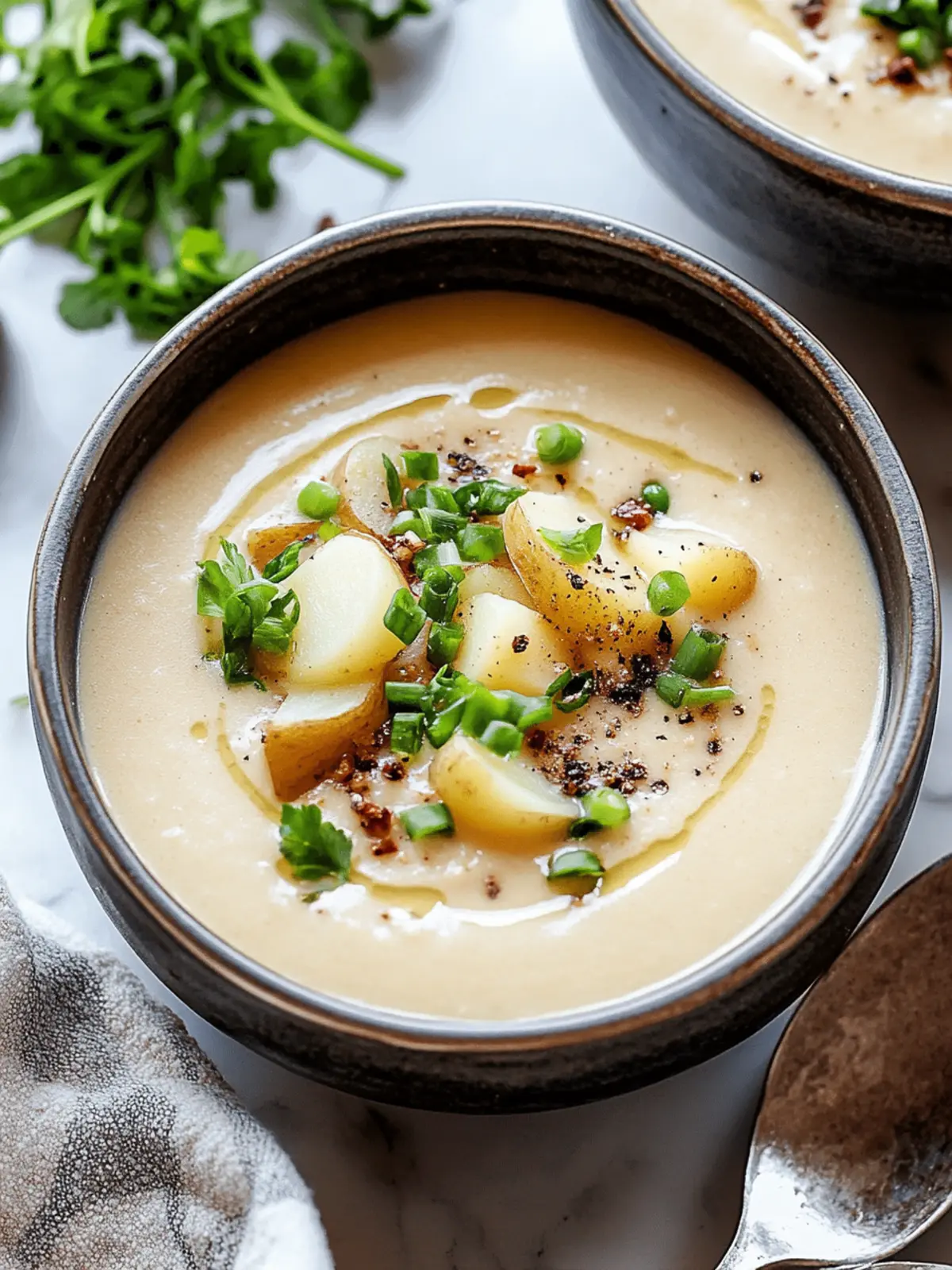 Creamy Vegan Potato Soup That's Comforting and Easy to Make 4 Creamy Vegan Potato Soup