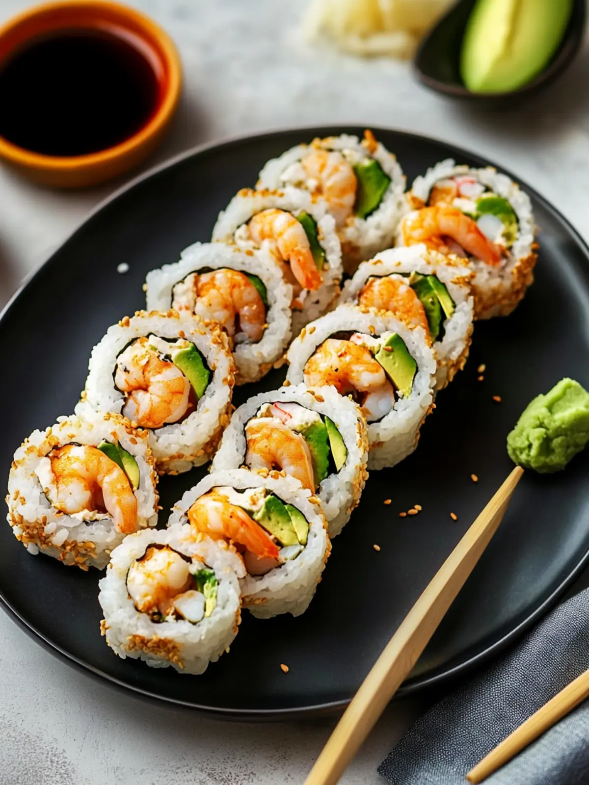 Crispy Shrimp Tempura Roll with Avocado for Sushi Night Fun 3 Shrimp Tempura Roll