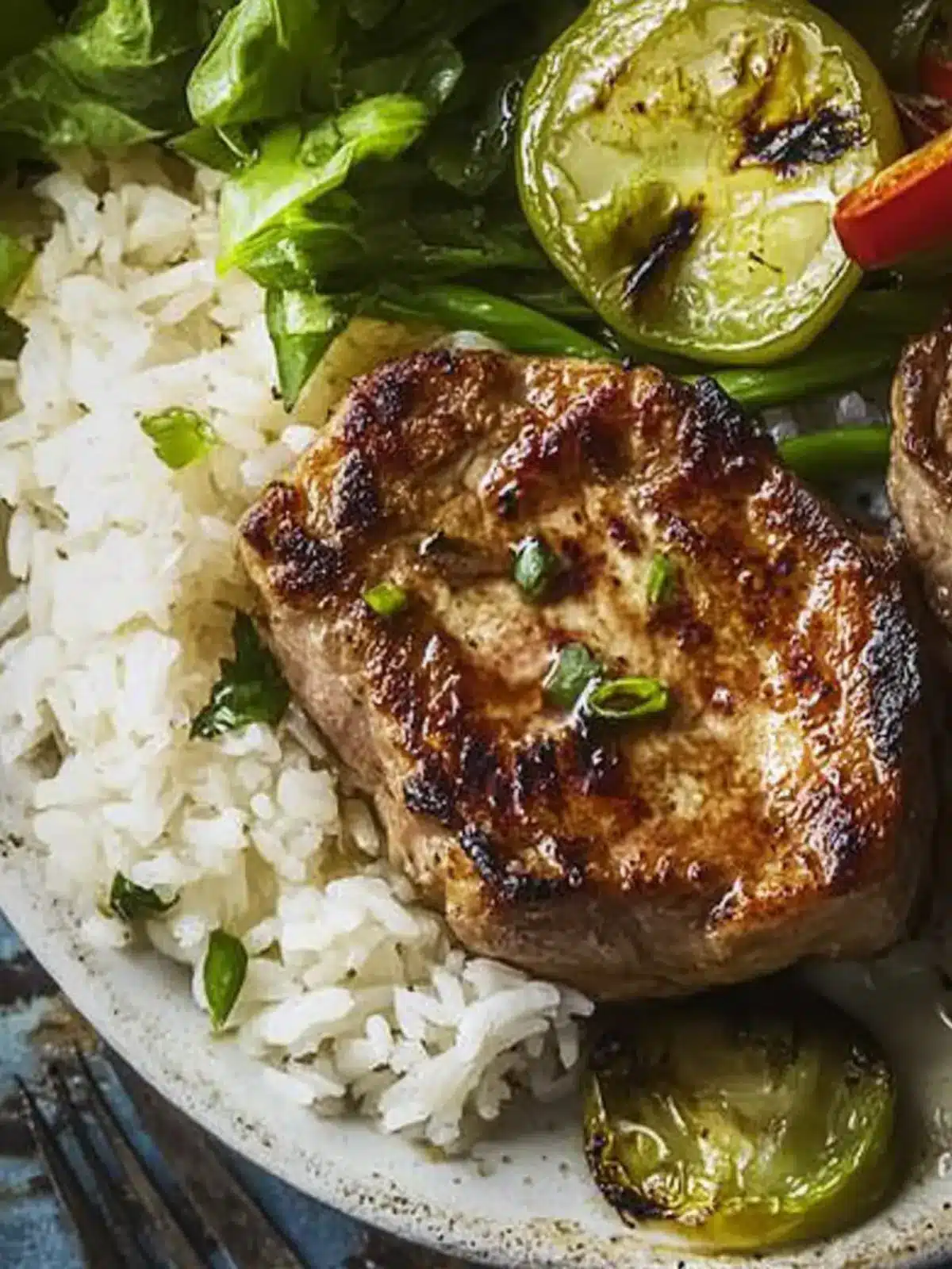 Savory Asian Pork Chops with Coconut Rice to Wow Your Tastebuds 3 Asian Pork Chops with Coconut Rice