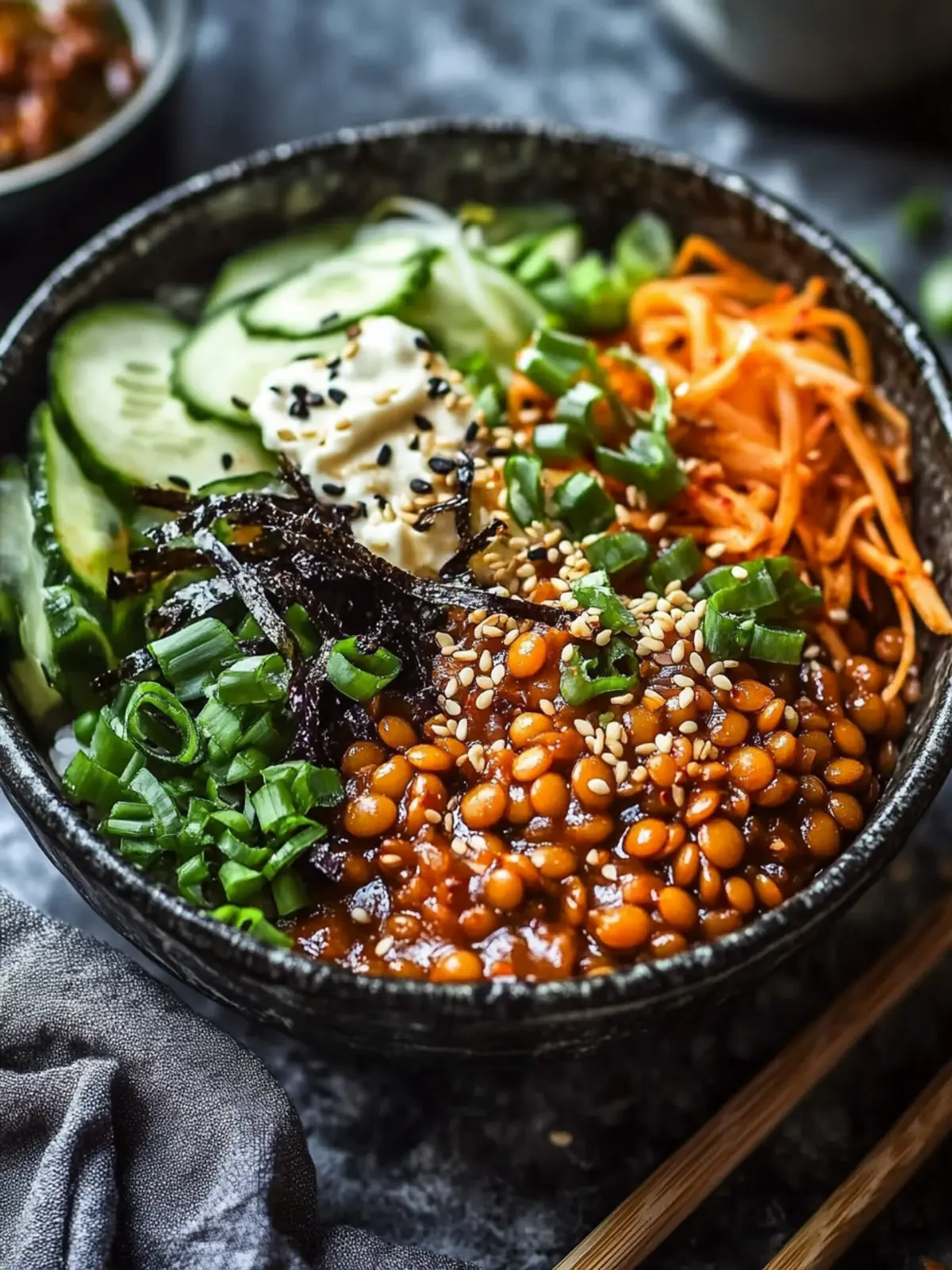 Korean Lentils Vegan Bulgogi: Comfort Food Made Easy 2 Korean Lentils Vegan Bulgogi
