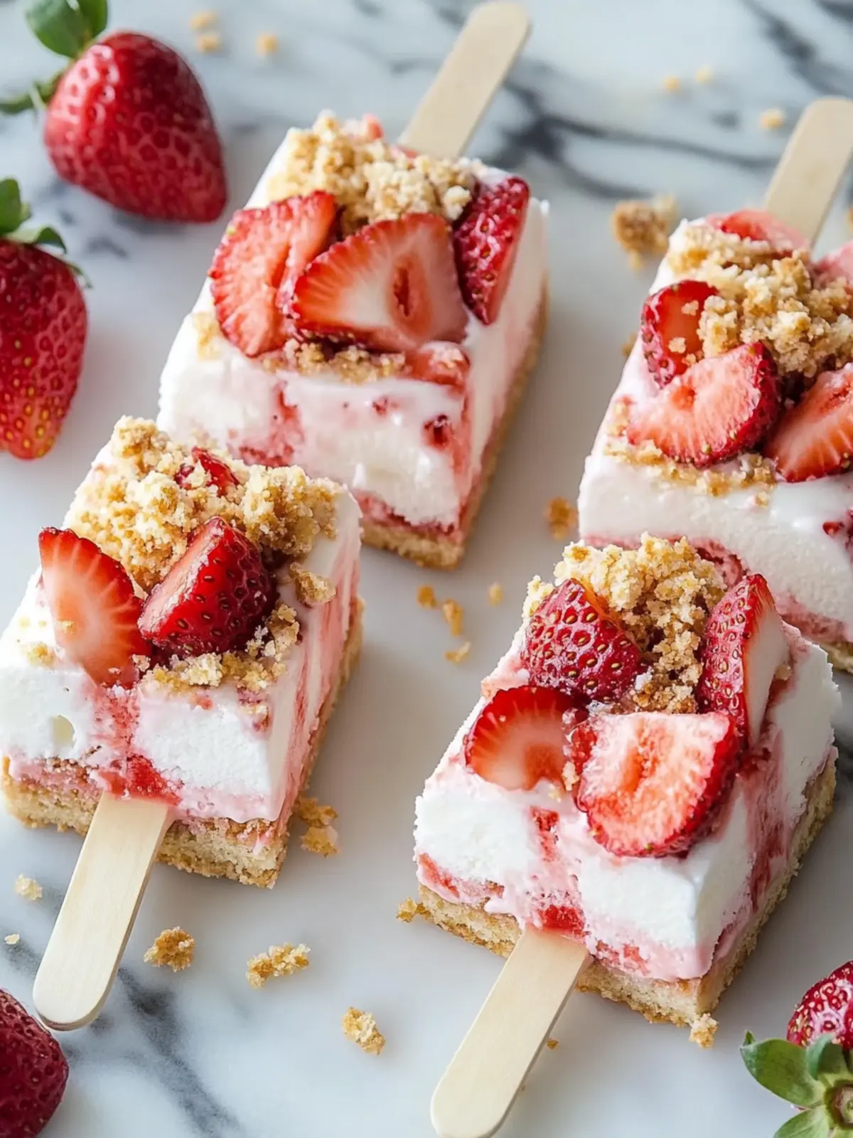 Strawberry Shortcake Ice Cream Bars Perfect for Summer Fun 3 Strawberry Shortcake Ice Cream Bars