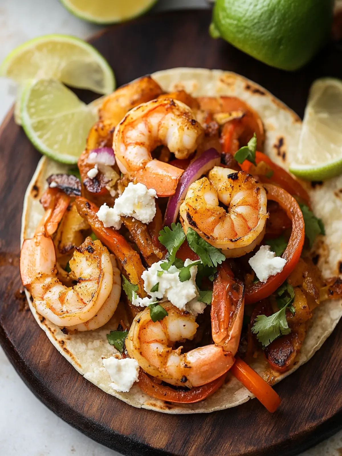 Sizzling Shrimp Fajitas: Quick, Flavor-Packed Delight! 3 Shrimp Fajitas