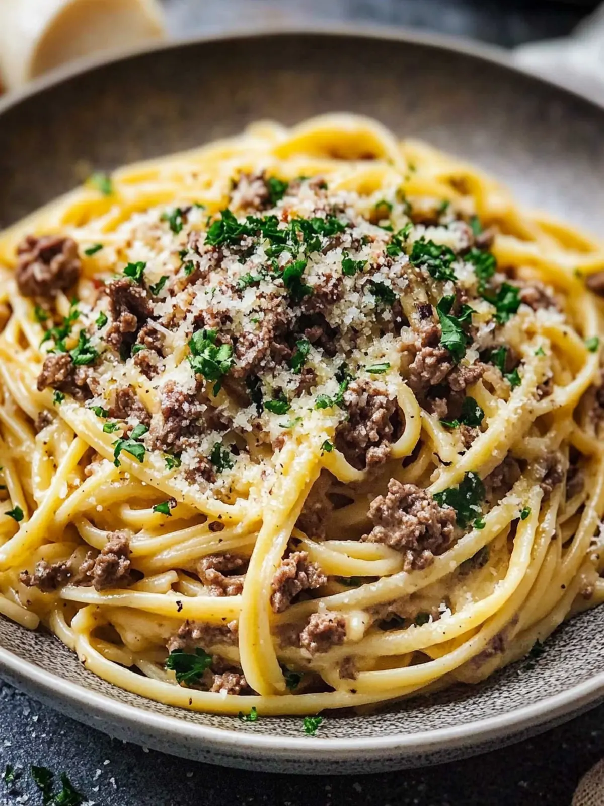 Creamy Parmesan Beef Linguine with Garlic Butter Sauce Magic 4 Creamy Parmesan Beef Linguine with Garlic Butter Sauce