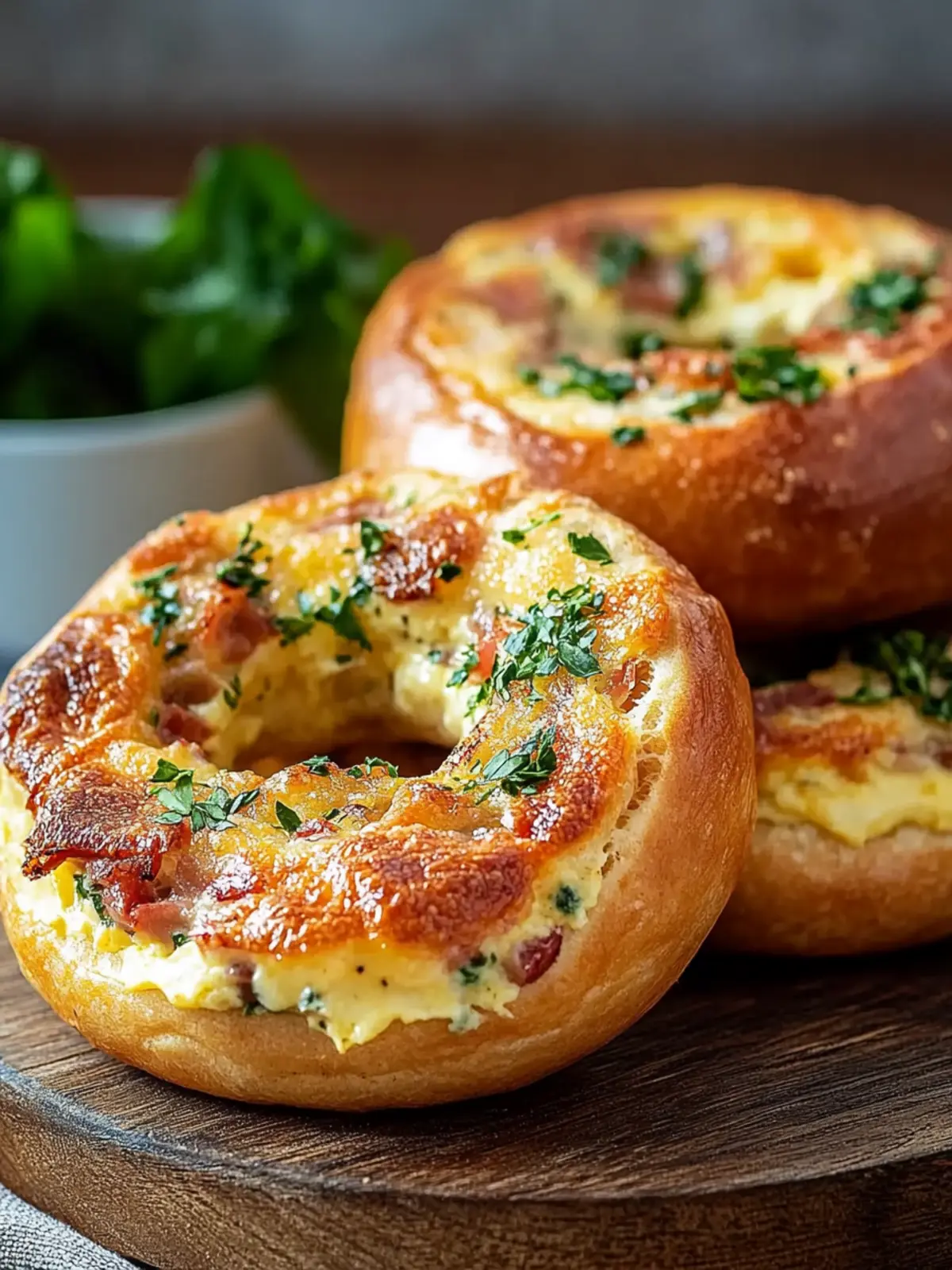 Quiche Stuffed Bagels: A Fun Twist on Breakfast Delight 3 Quiche Stuffed Bagels