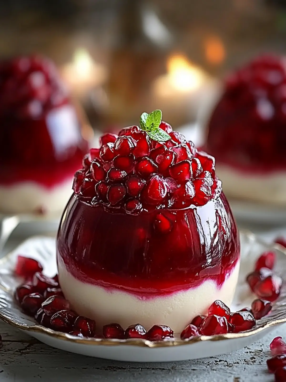 Elegant Glossy Pomegranate Mousse Dome to Impress Any Guest 2 Glossy Pomegranate Mousse Dome