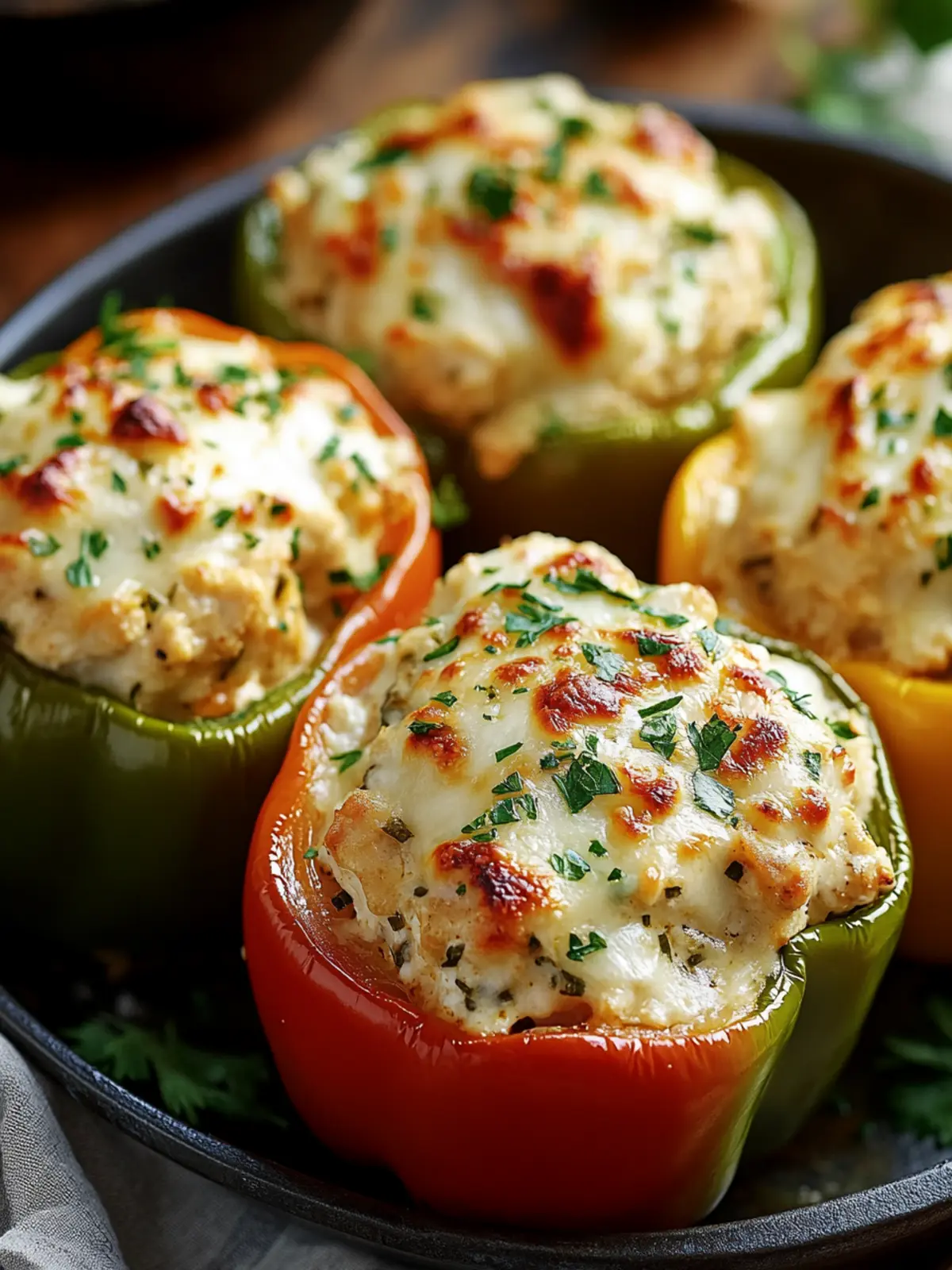 Irresistible Chicken Alfredo Stuffed Peppers for Cozy Nights 4 Chicken Alfredo Stuffed Peppers