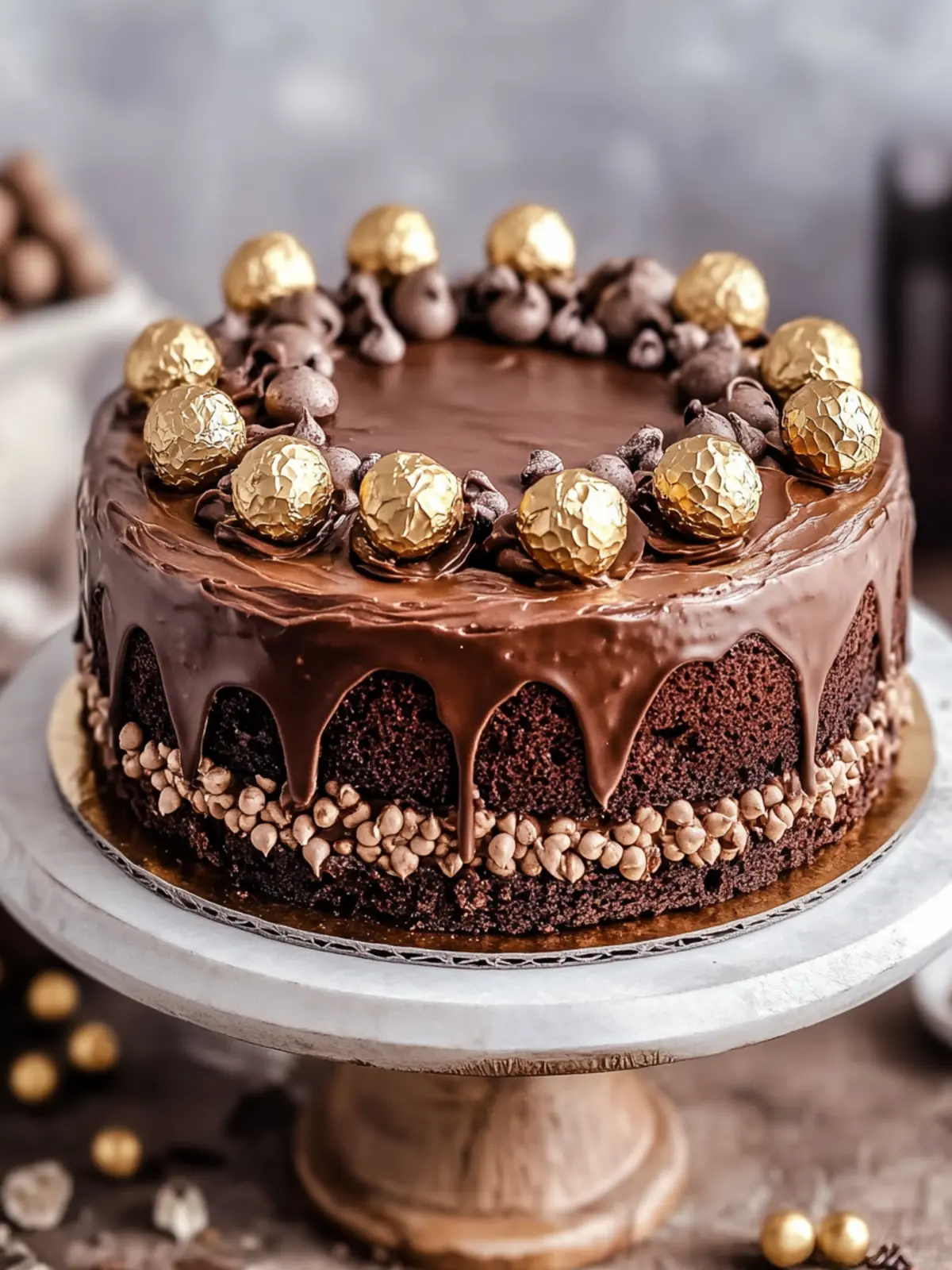 Indulge in Ferrero Rocher Chocolate Cake Bliss at Home 3 Ferrero Rocher Chocolate Cake