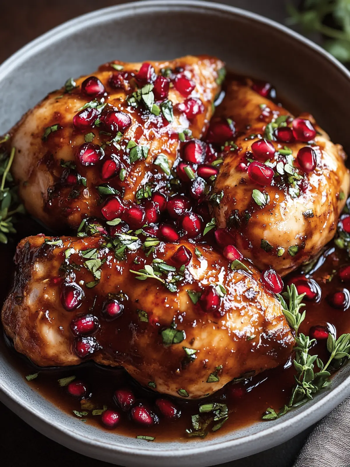 Pomegranate-Glazed Chicken with Herbs for Vibrant Flavor Boost 4 Pomegranate-Glazed Chicken with Herbs