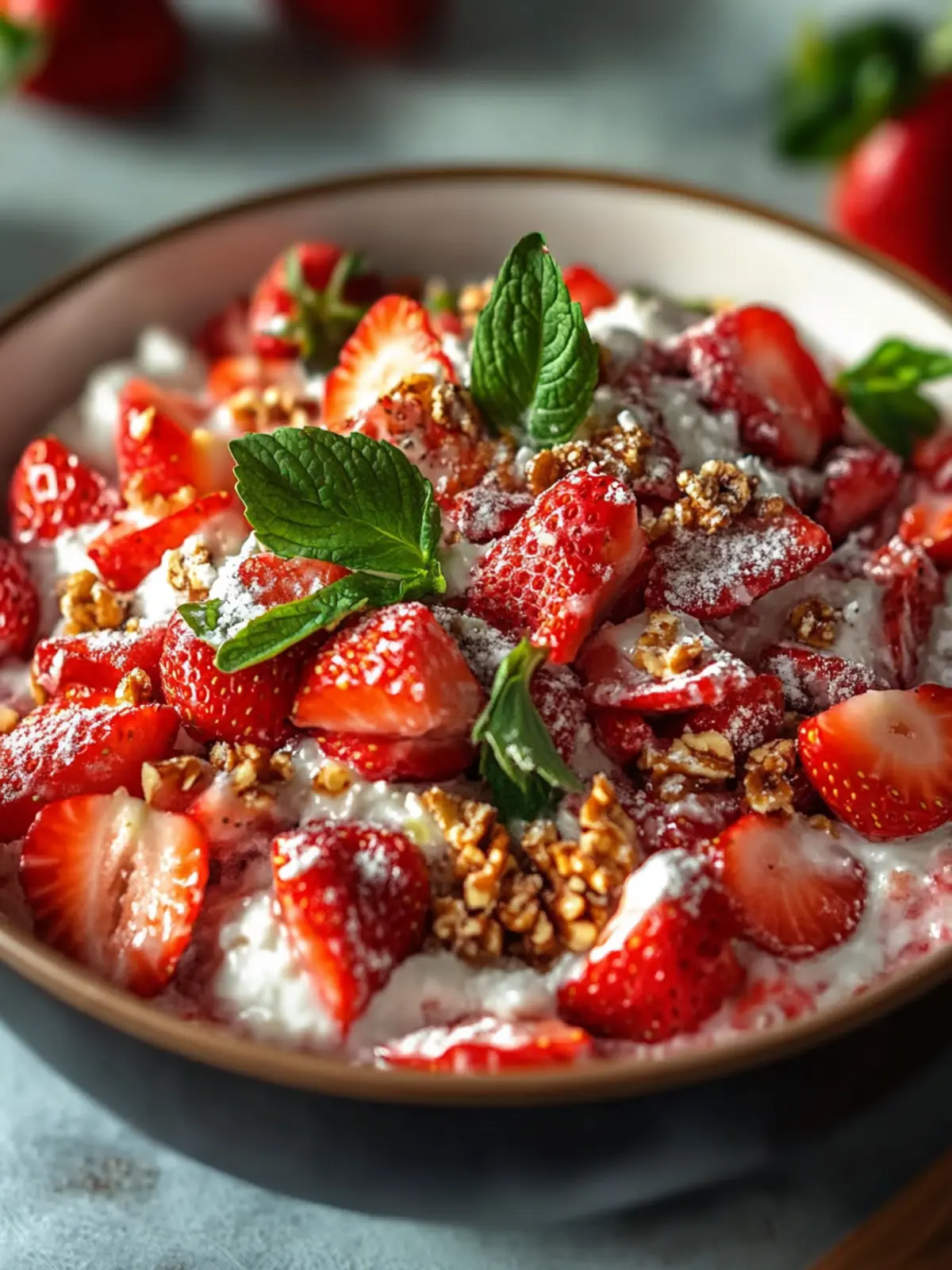 Strawberry Crackle Salad: Light & Zesty Summer Delight 4 Strawberry Crackle Salad