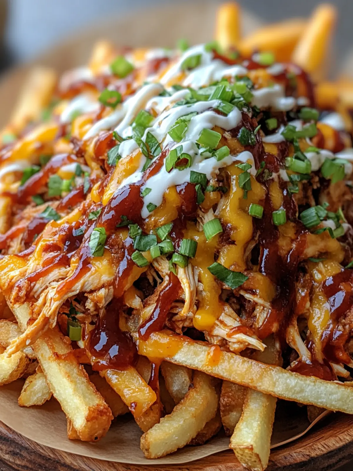 Loaded BBQ Pulled Chicken Fries That'll Rock Your Game Day 4 Loaded BBQ Pulled Chicken Fries