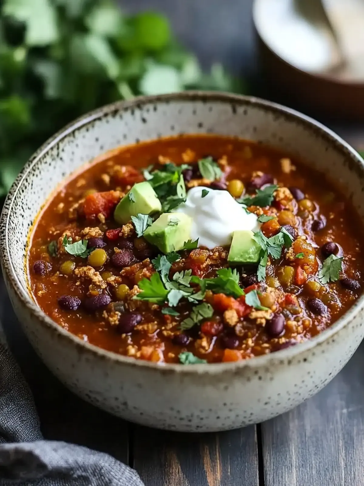 Turkey and Lentil Chili - Your Healthy Comfort Food Favorite 2 Turkey and Lentil Chili