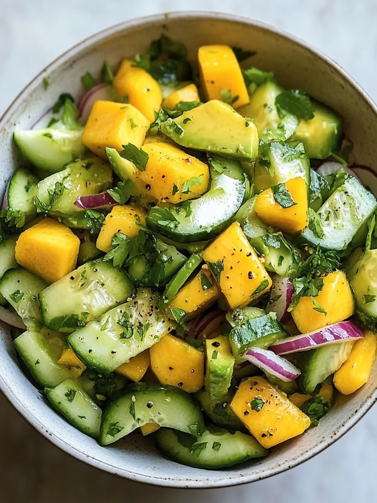 Fresh Avocado Mango Cucumber Salad for Ultimate Summer Bliss 2 Fresh Avocado Mango Cucumber Salad