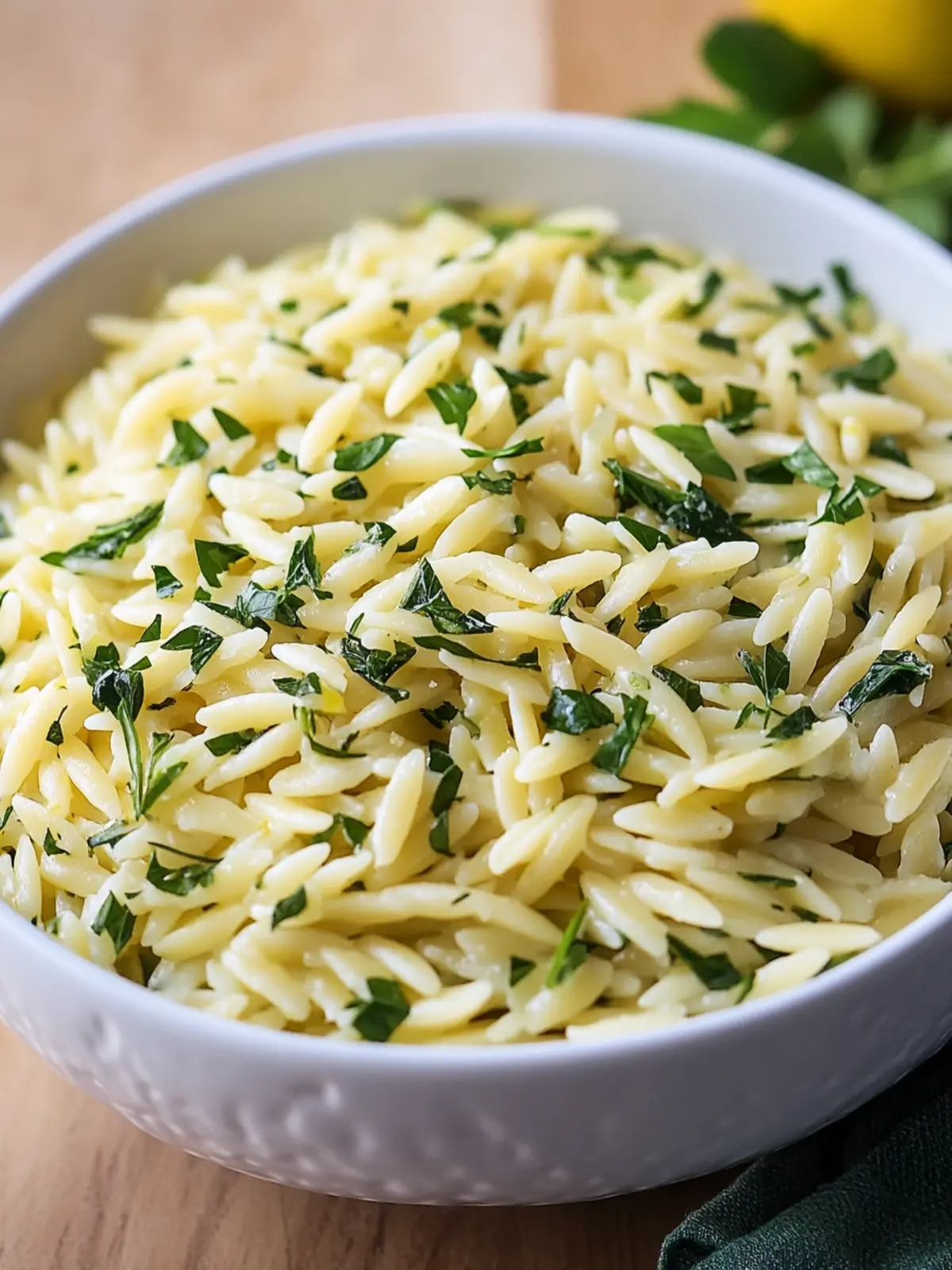 Zesty Lemon Herb Orzo: A Fresh Take on Easy Side Dishes 2 Lemon Herb Orzo