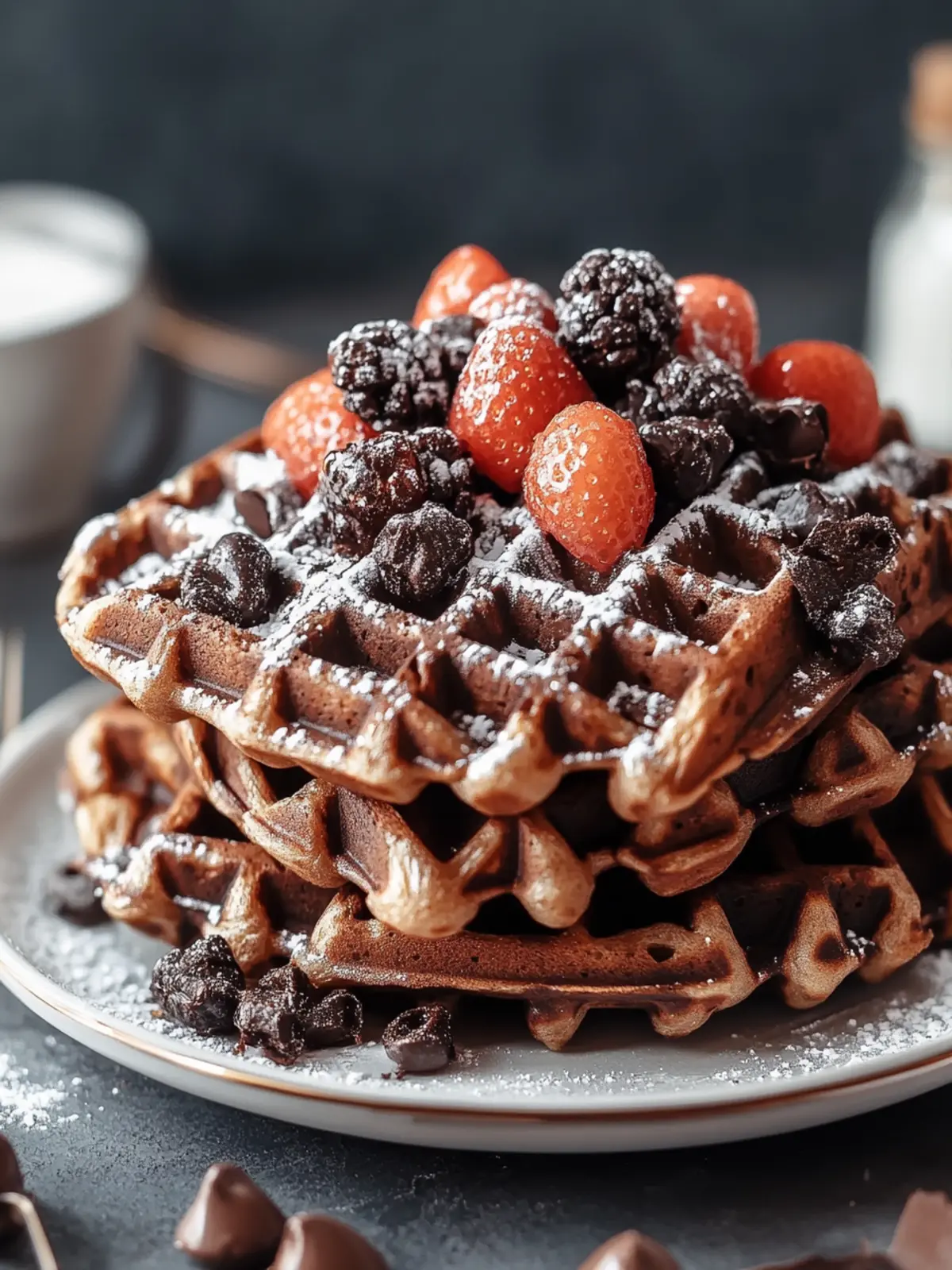 Irresistible Brownie Waffles for a Sweet Breakfast Delight 2 Brownie Waffles