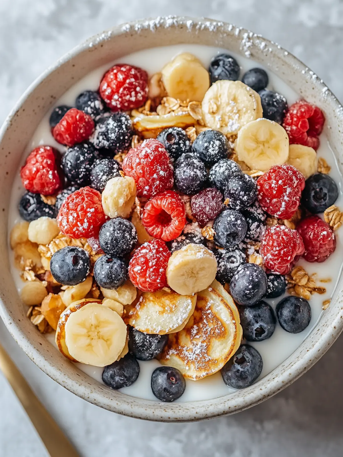 Delicious Mini Pancake Cereal Bowl for a Fun Breakfast Twist 2 Mini Pancake Cereal Bowl