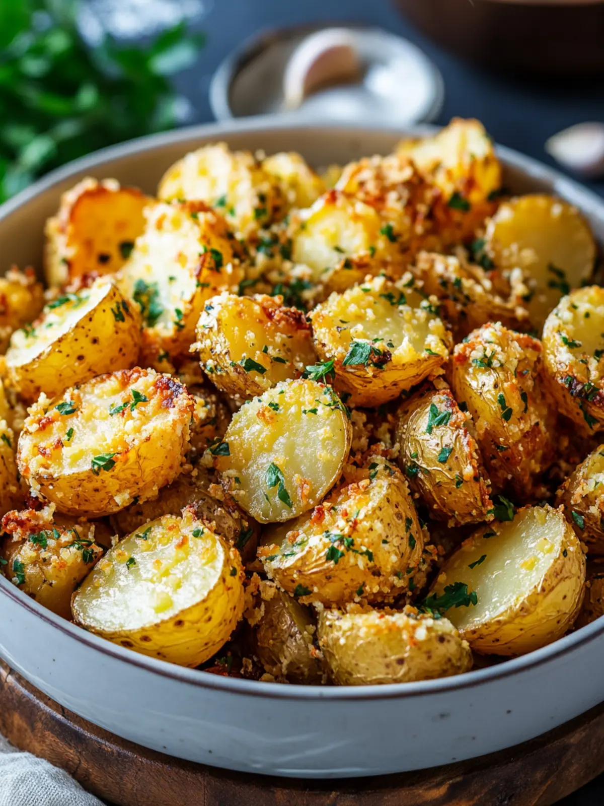 Crispy Cheesy Garlic Roasted Potatoes for Ultimate Comfort Meals 3 Crispy Cheesy Garlic Roasted Potatoes