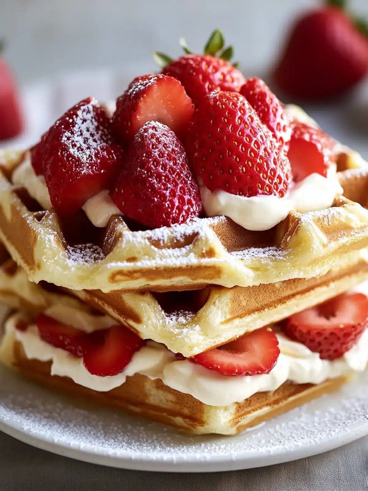Strawberry Cheesecake Waffle Sandwiches Your New Favorite Treat 4 Strawberry Cheesecake Waffle Sandwiches