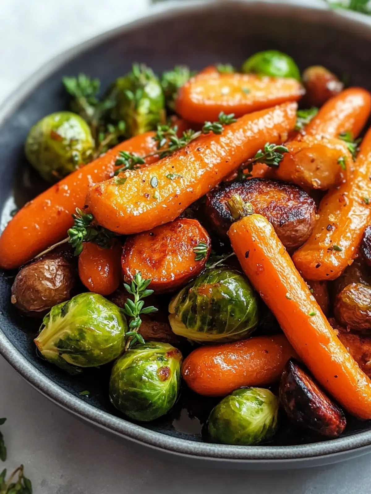 Crispy Maple Glazed Carrots & Brussels Sprouts for Cozy Nights 4 Crispy Maple Glazed Carrots & Brussels Sprouts