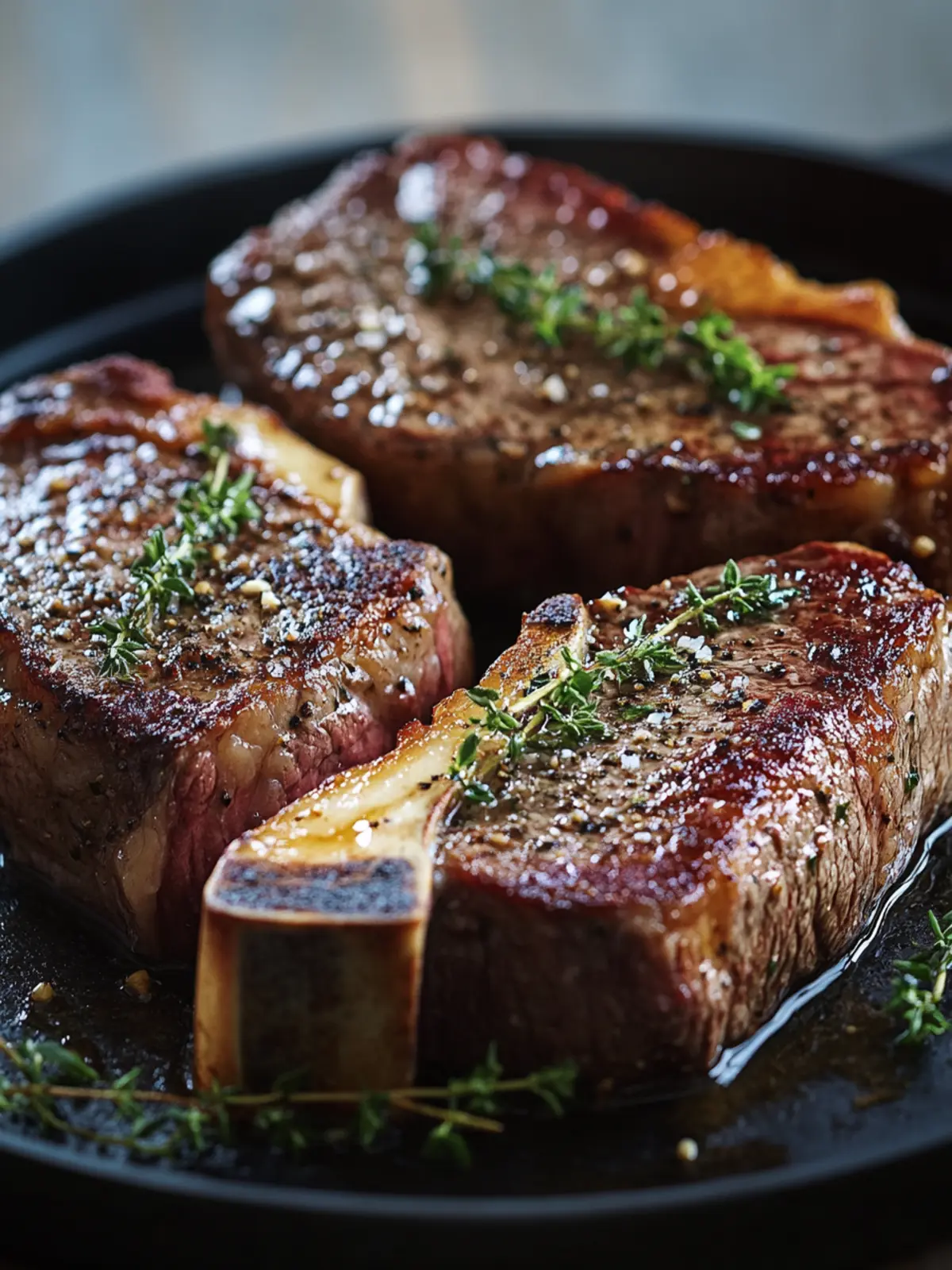 Savor Butter-Basted Steak with Thyme in Just 20 Minutes 2 Butter-Basted Steak with Thyme