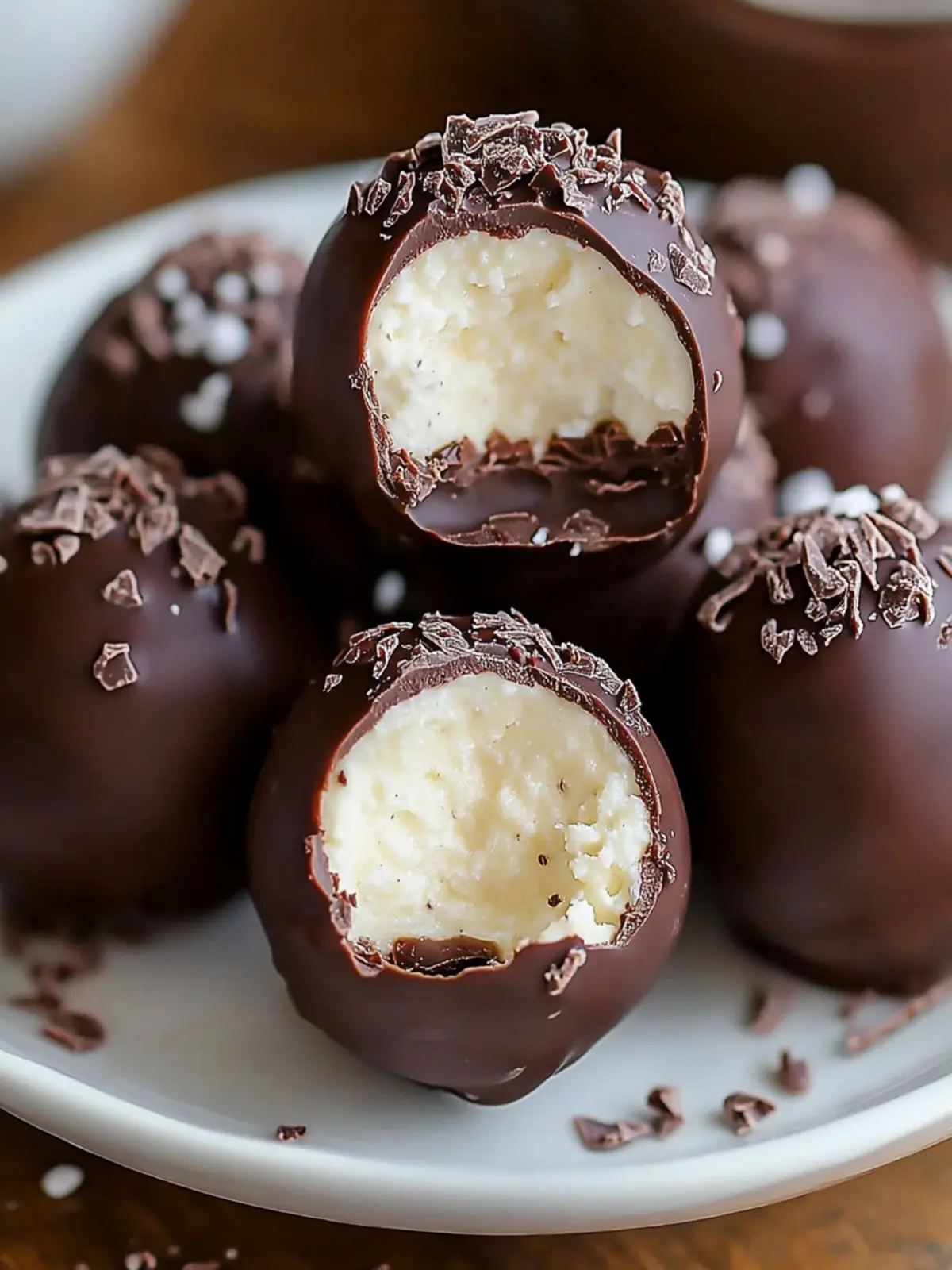 Chocolate Covered Cheesecake Balls That Melt in Your Mouth 3 Chocolate Covered Cheesecake Balls